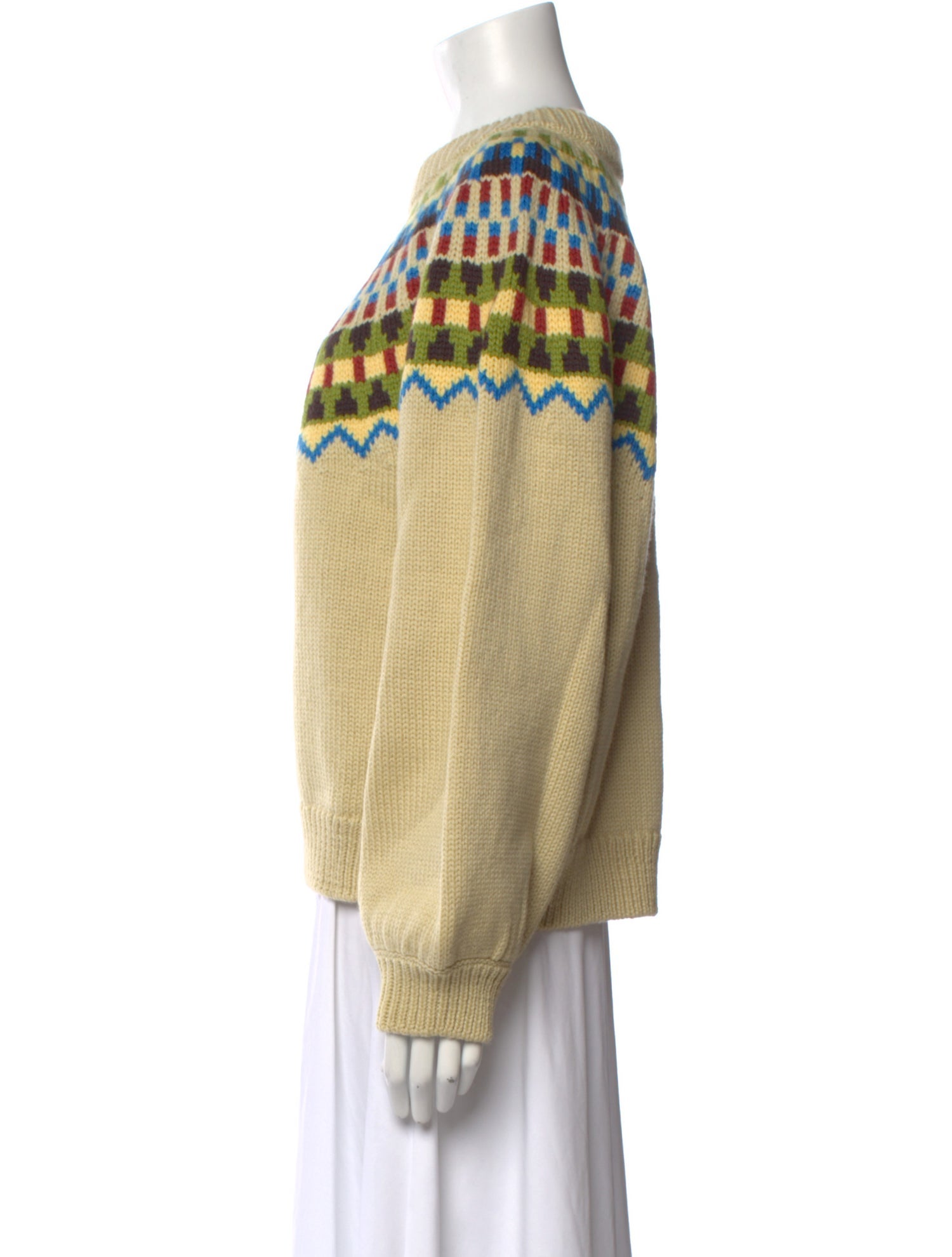 Misha and Puff Wool Printed Sweater