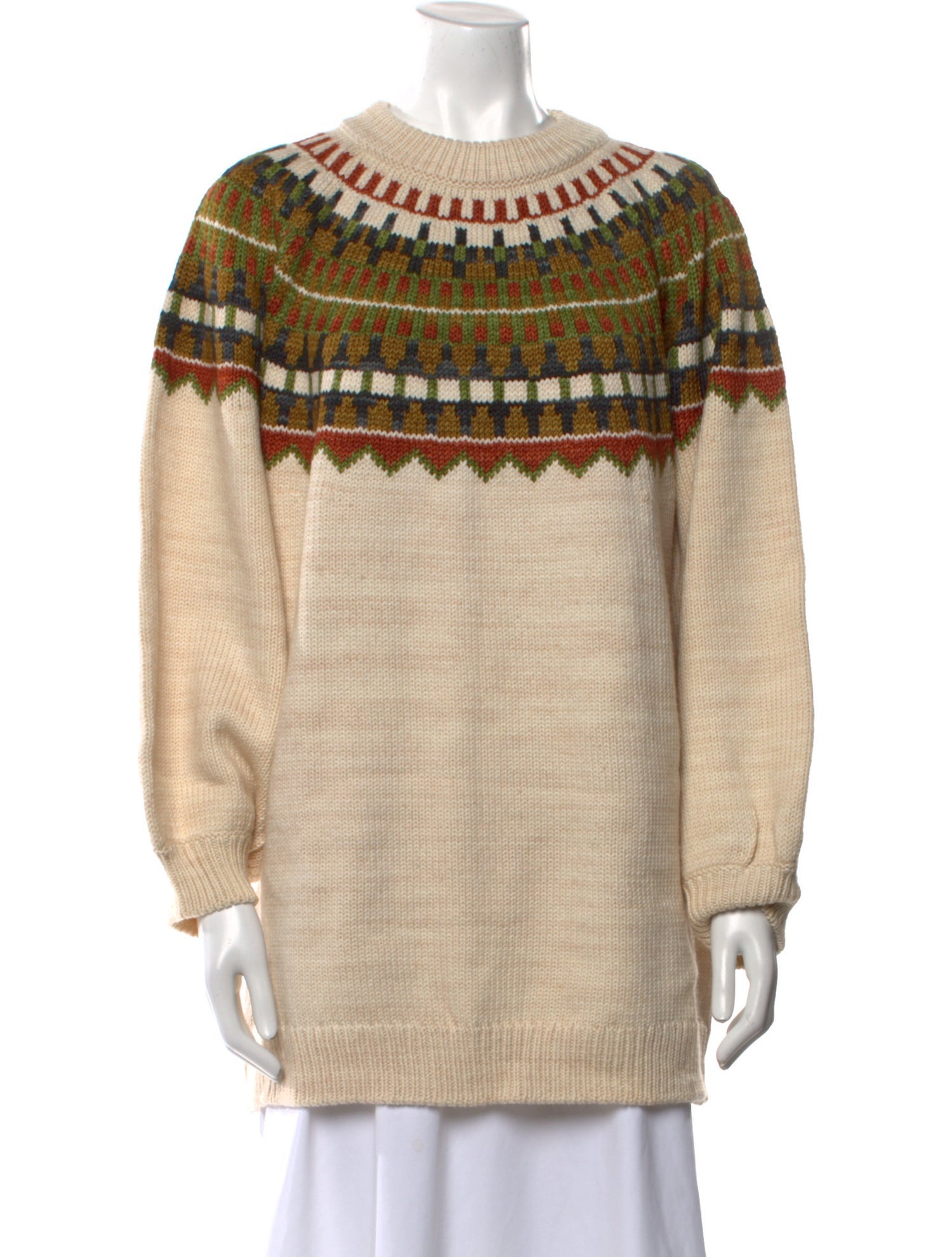 Misha and Puff Merino Wool Graphic Print Sweater