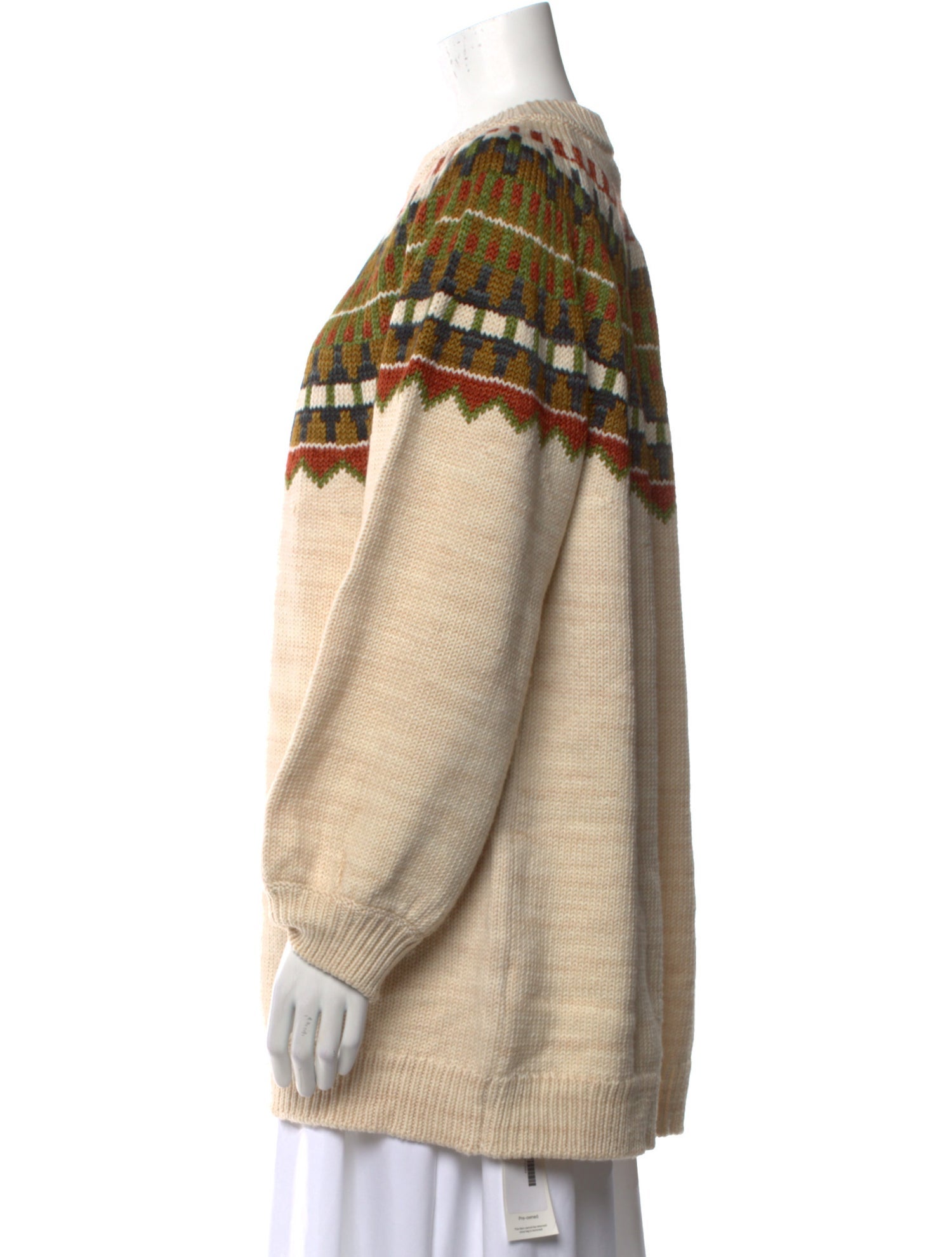 Misha and Puff Merino Wool Graphic Print Sweater