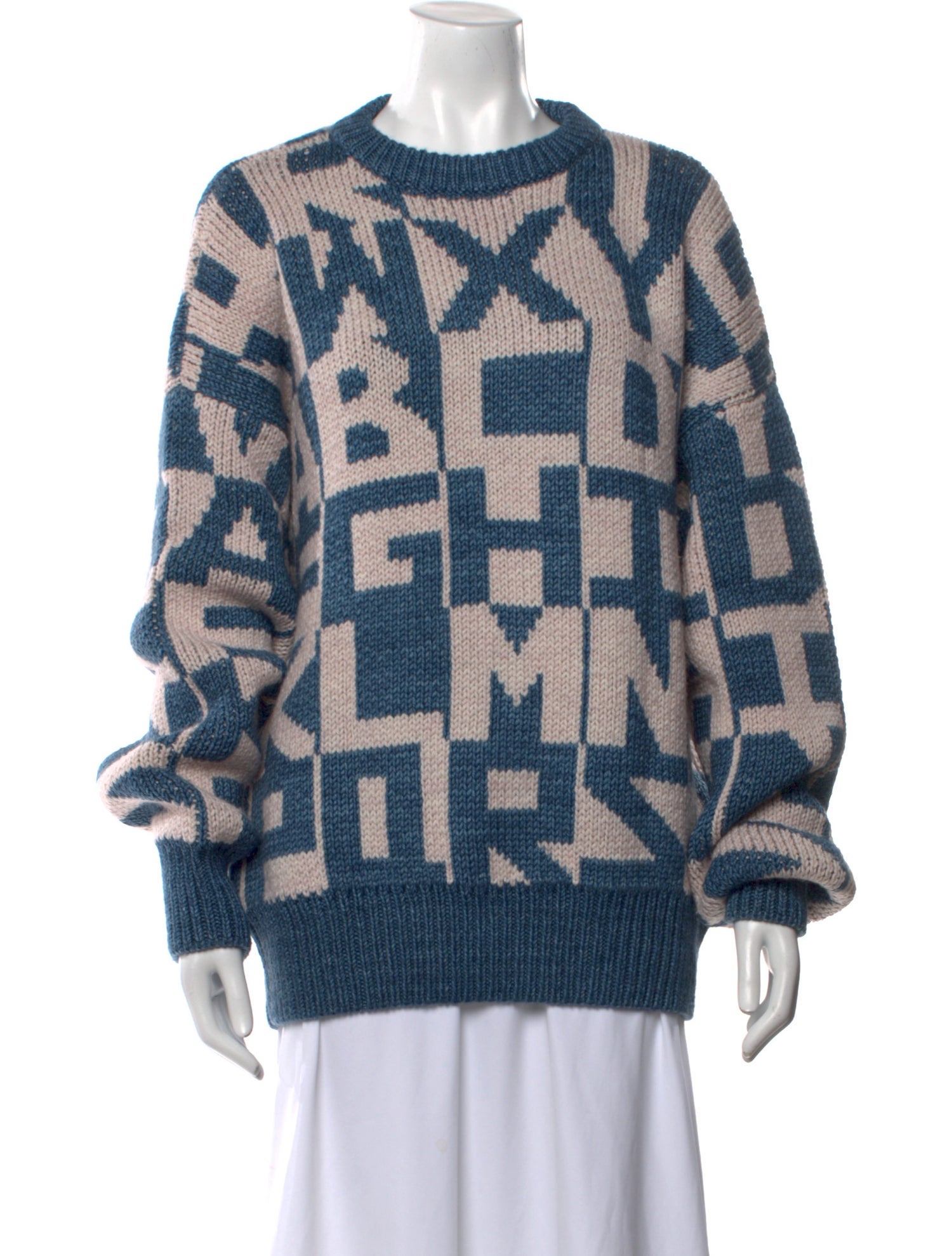 Misha and Puff Merino Wool Printed Sweater