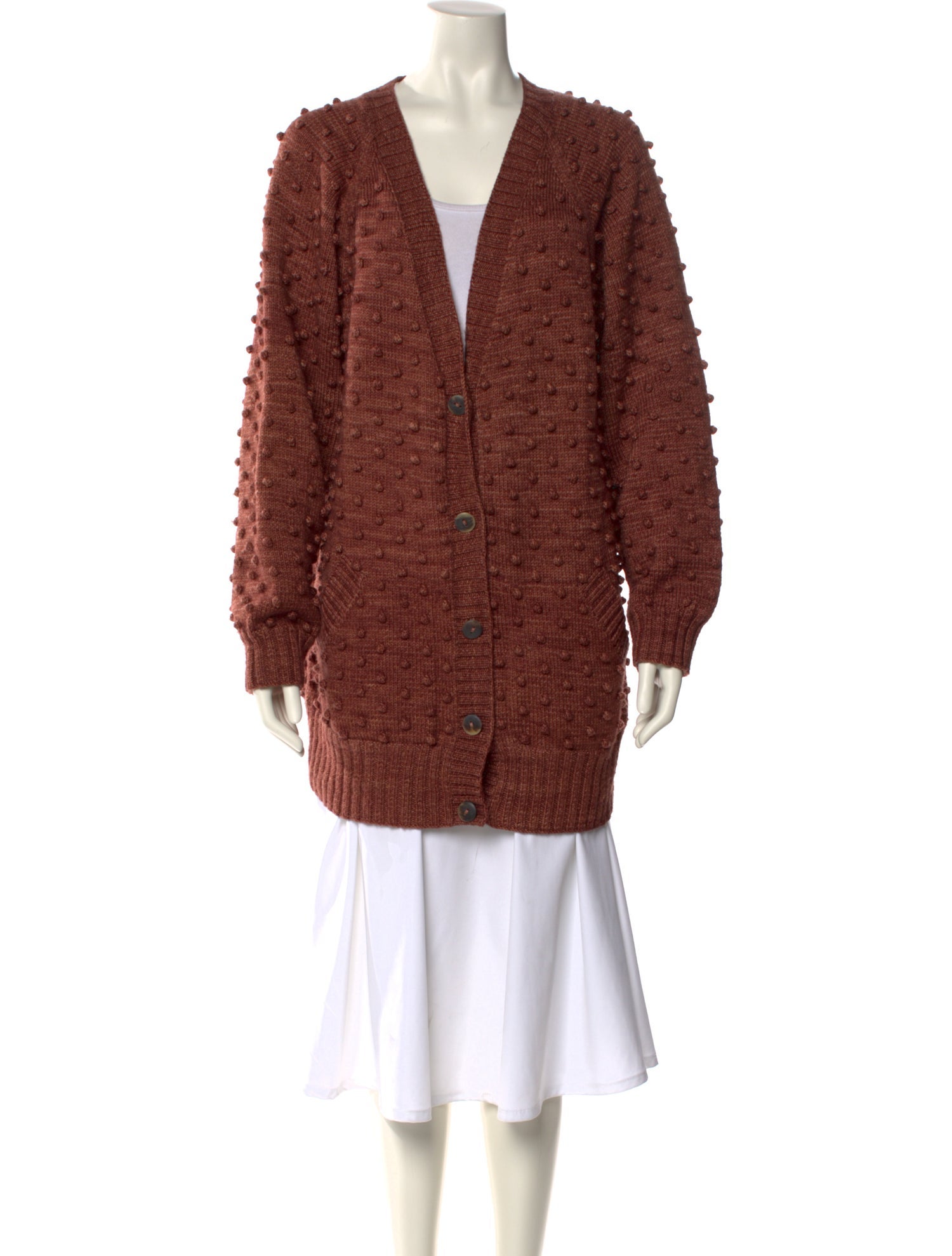 Misha and Puff Merino Wool V-Neck Sweater