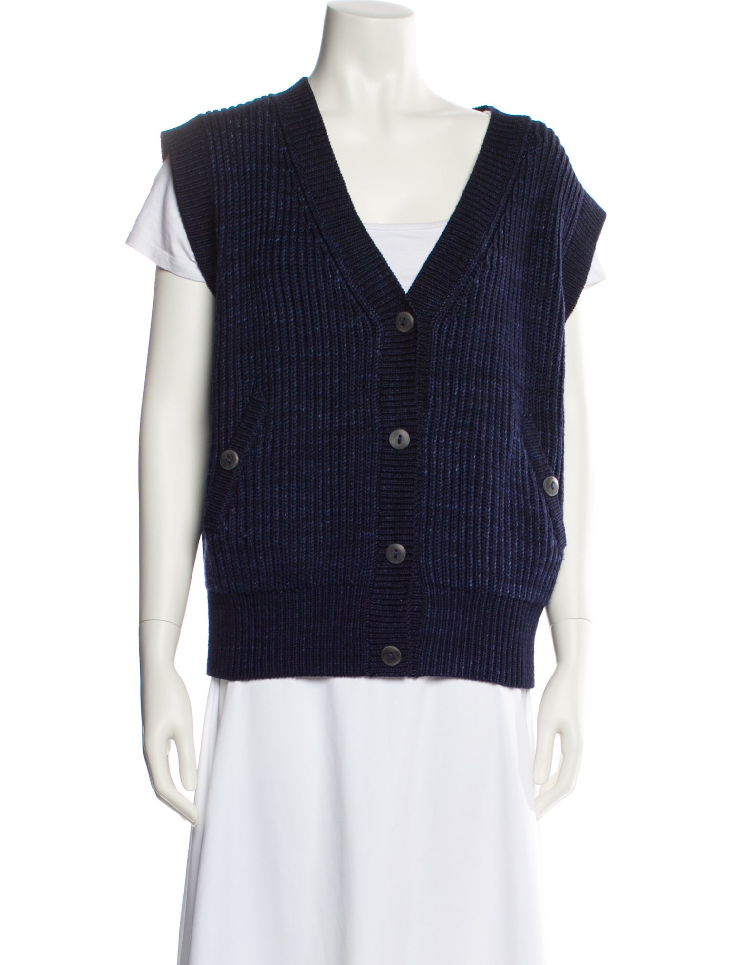 Misha and Puff Merino Wool V-Neck Sweater