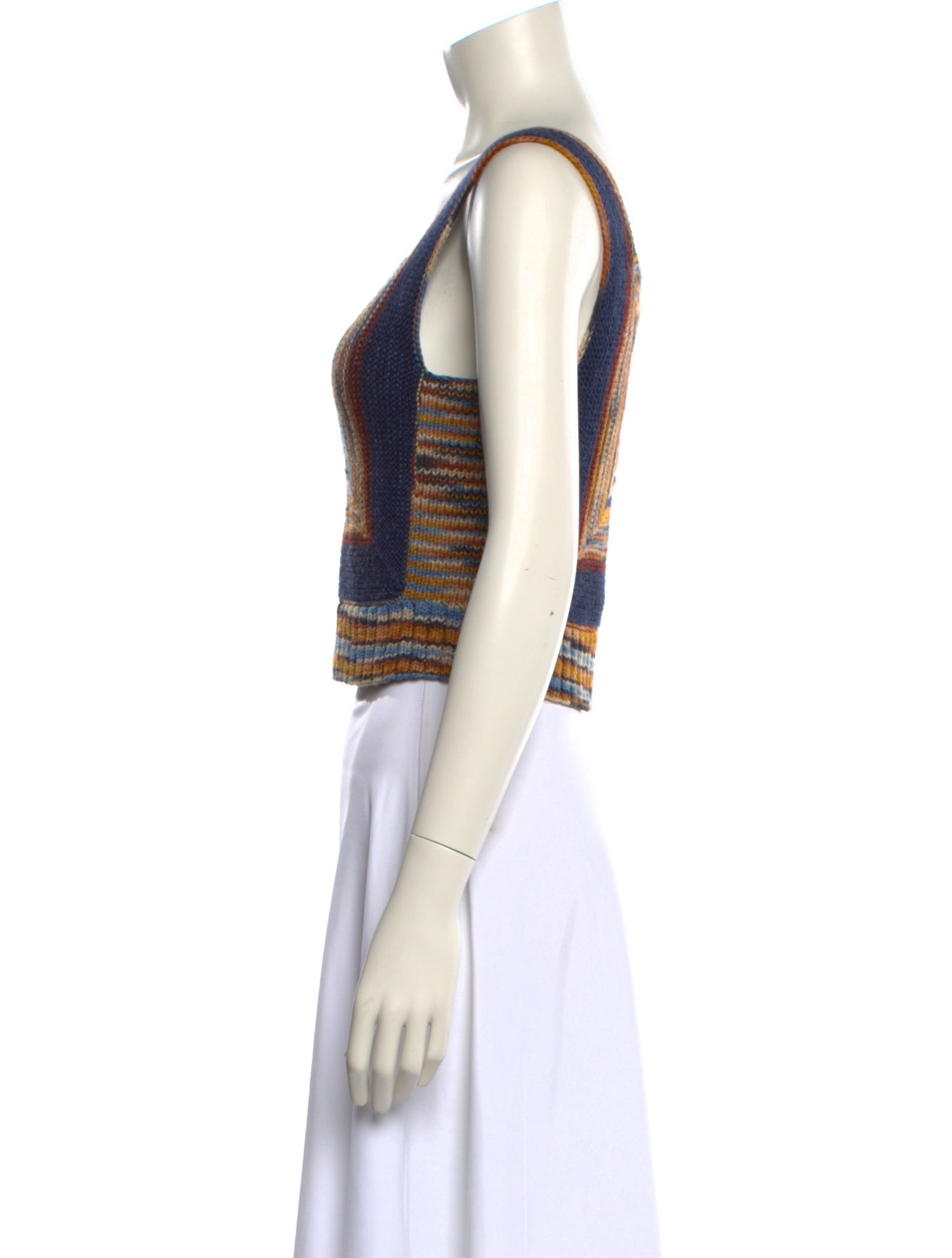 Misha and Puff Merino Wool Printed Crop Top