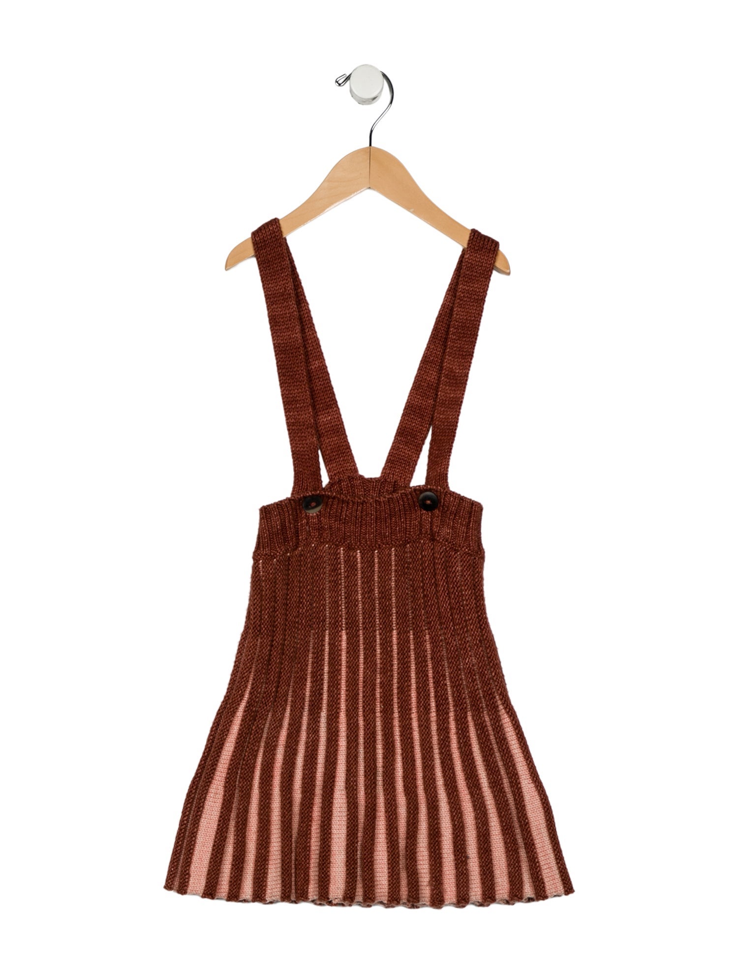 Misha and Puff Girls' Merino Wool Two-Tone Dress