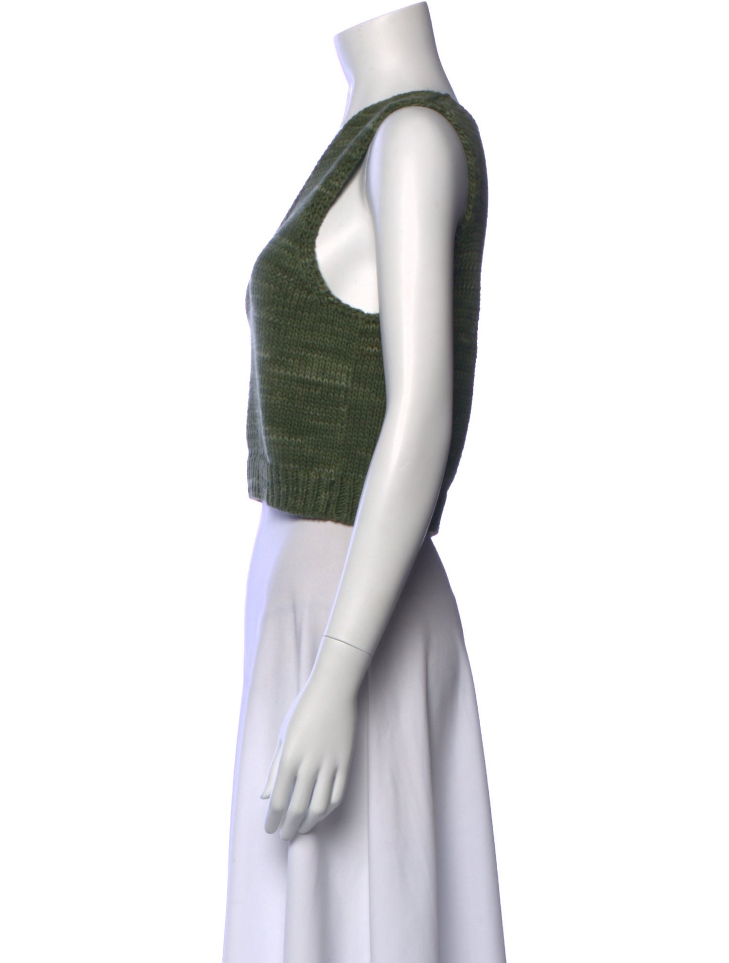 Misha and Puff V-Neck Sleeveless Crop Top