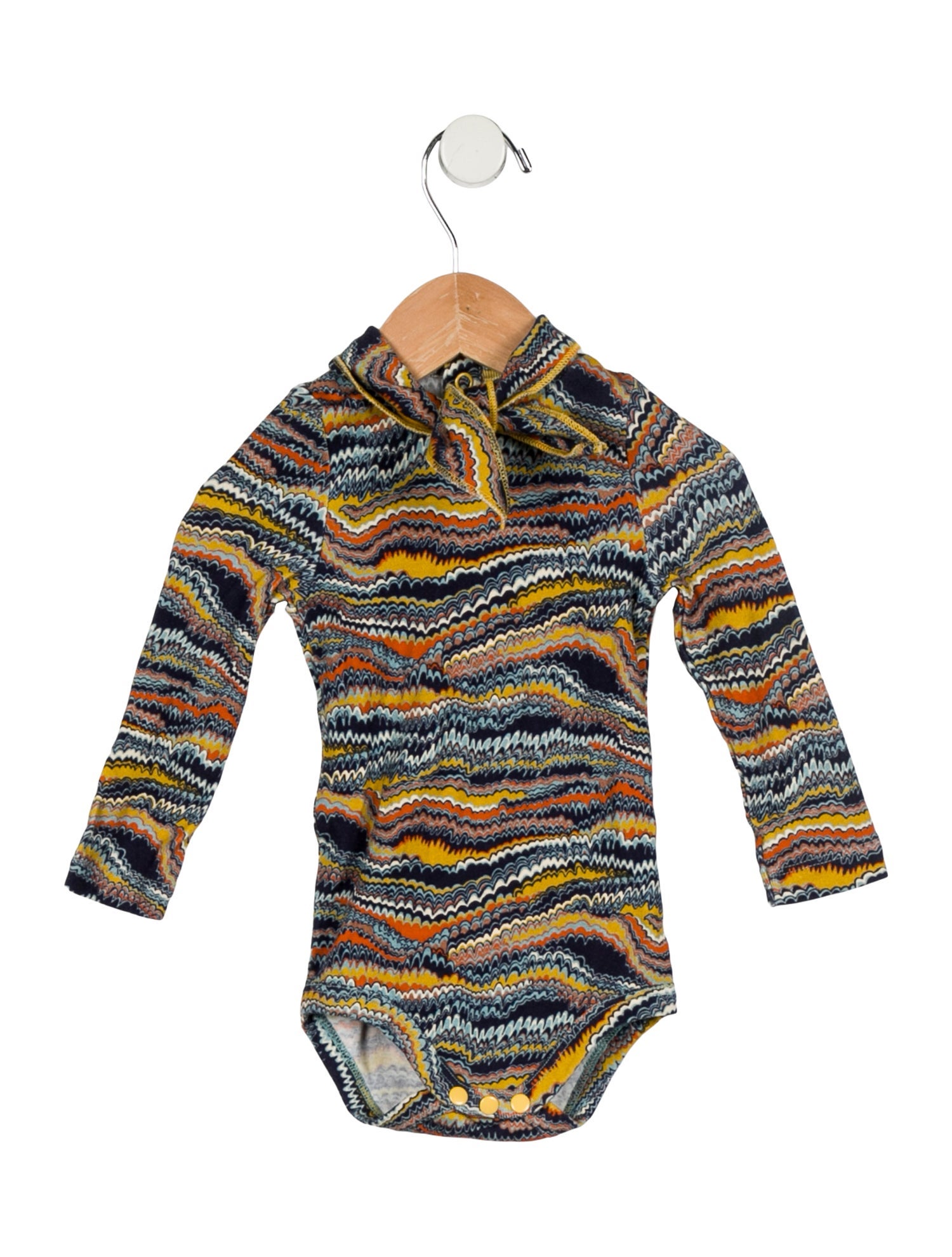 Misha and Puff Infant Girls' Multicolor Pattern Onesie