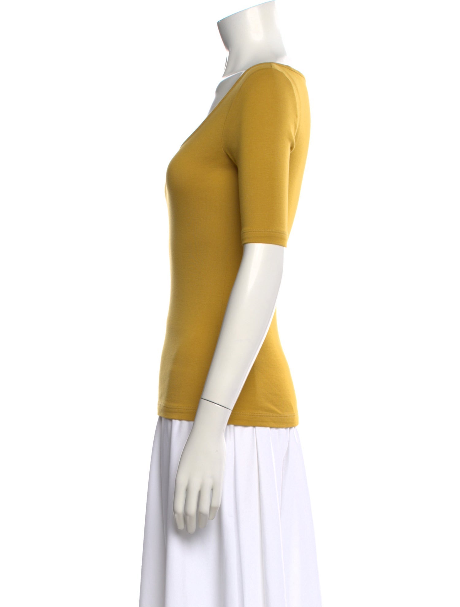 Misha and Puff Scoop Neck Three-Quarter Sleeve T-Shirt