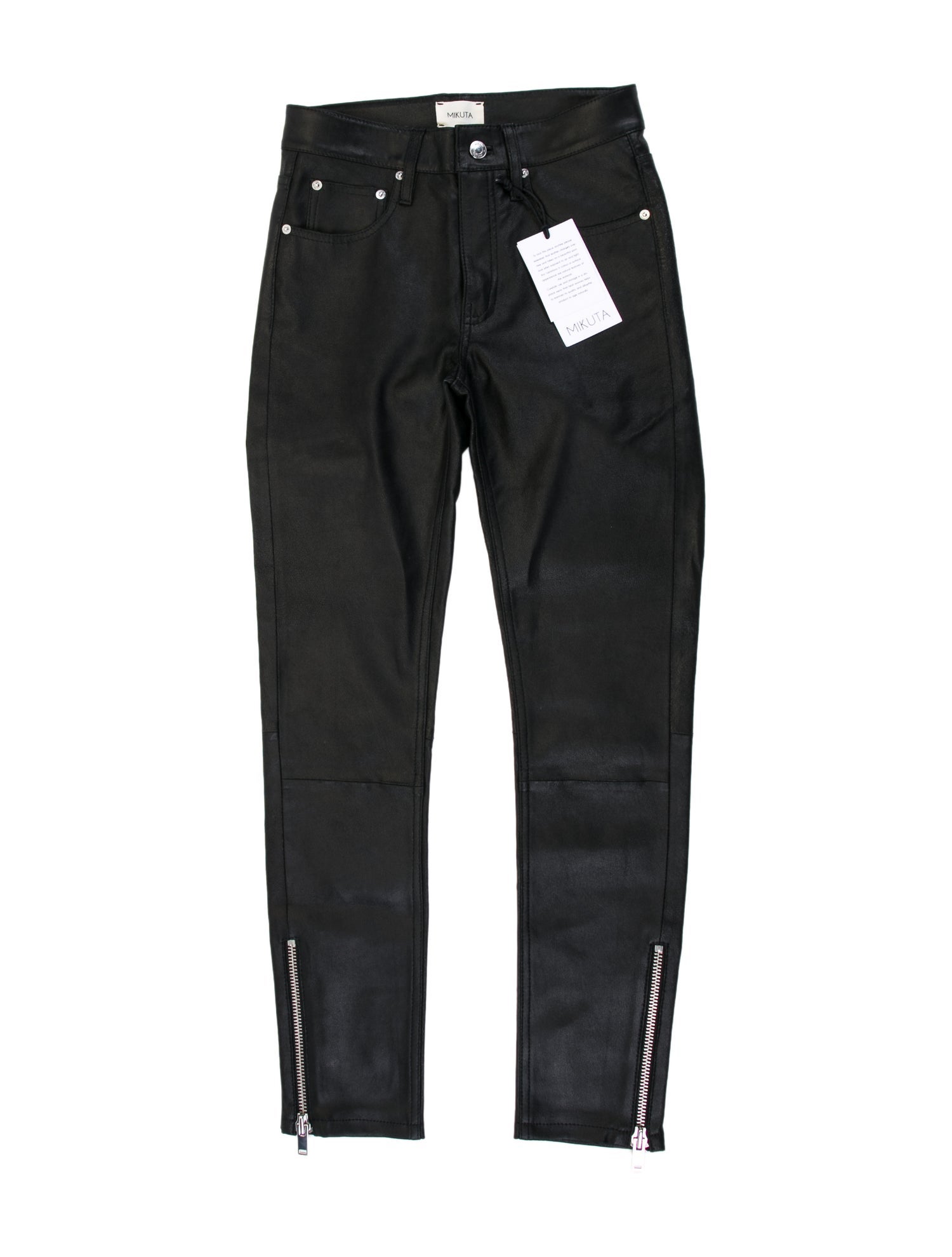 MIKUTA Leather Skinny Leg Pants