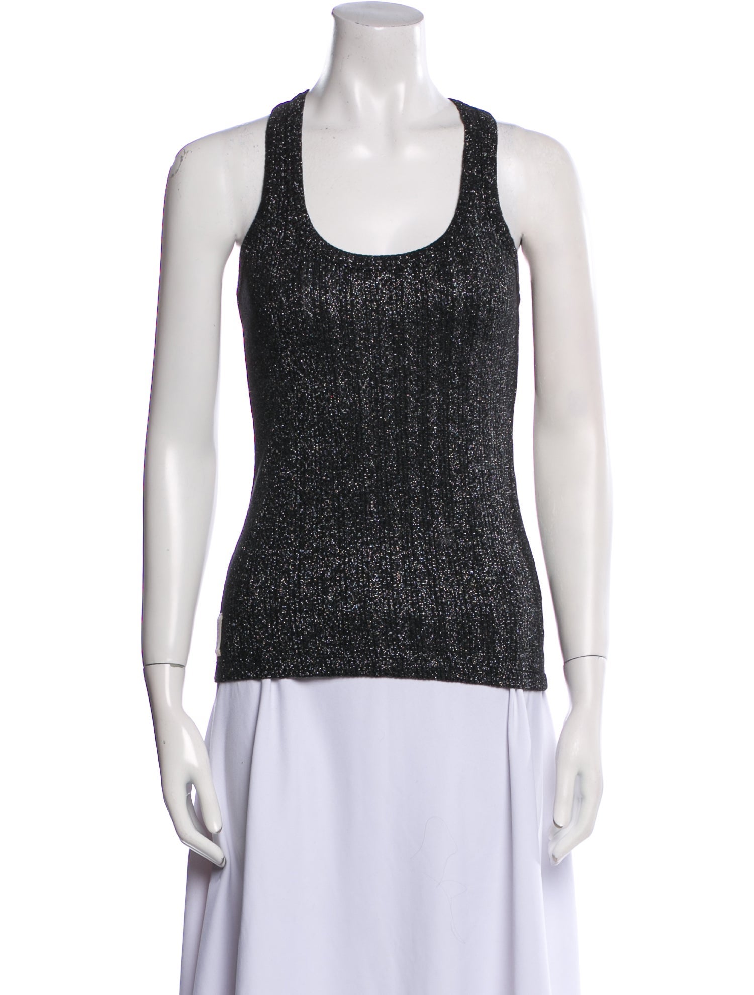 MIKUTA Scoop Neck Sleeveless Top