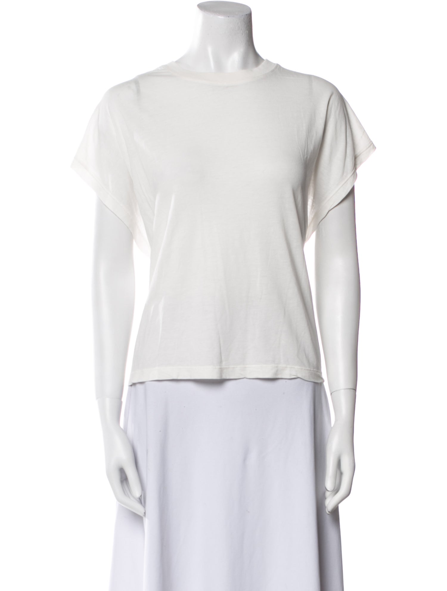 MIKUTA Bateau Neckline Short Sleeve T-Shirt