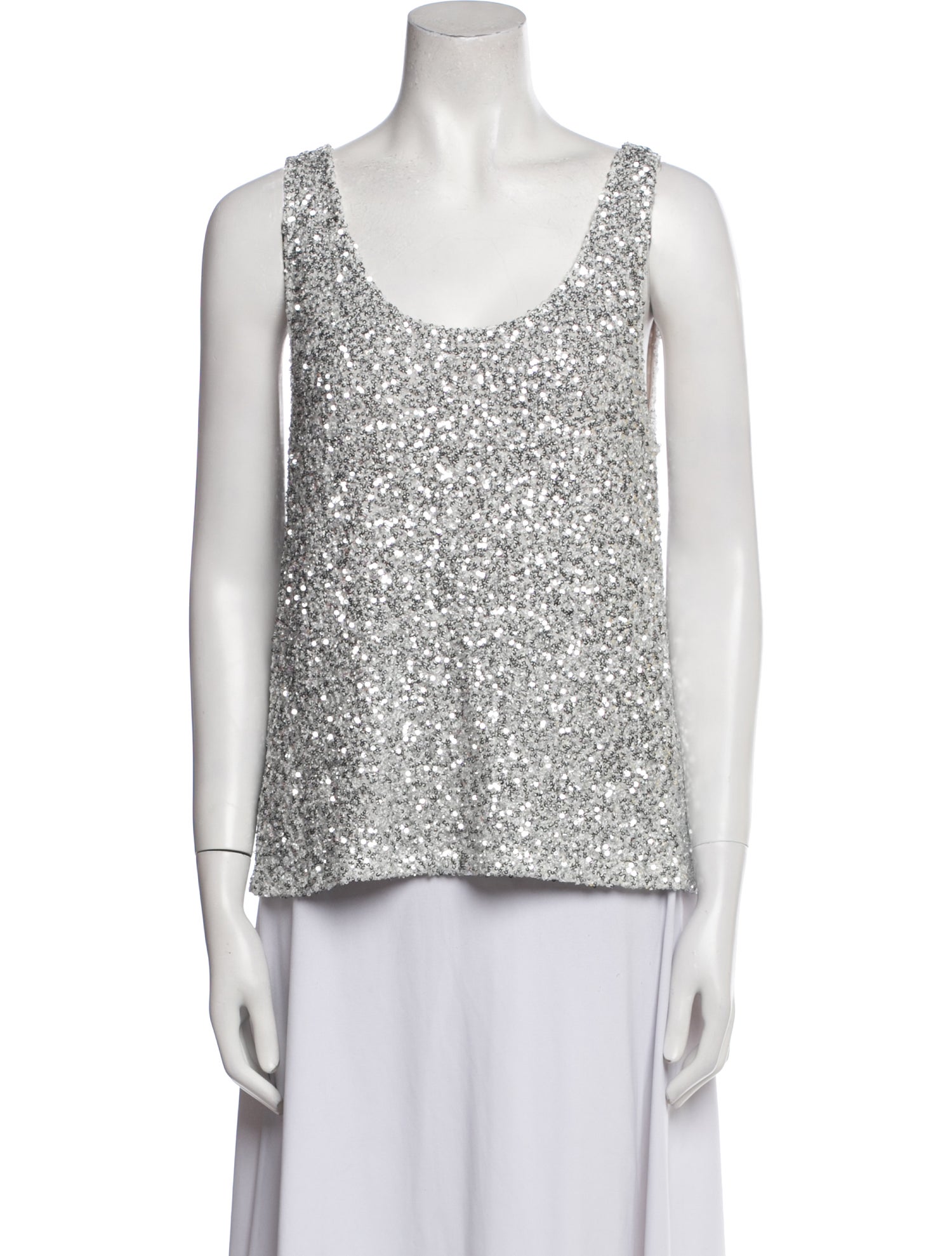 MIKUTA Scoop Neck Sleeveless Top