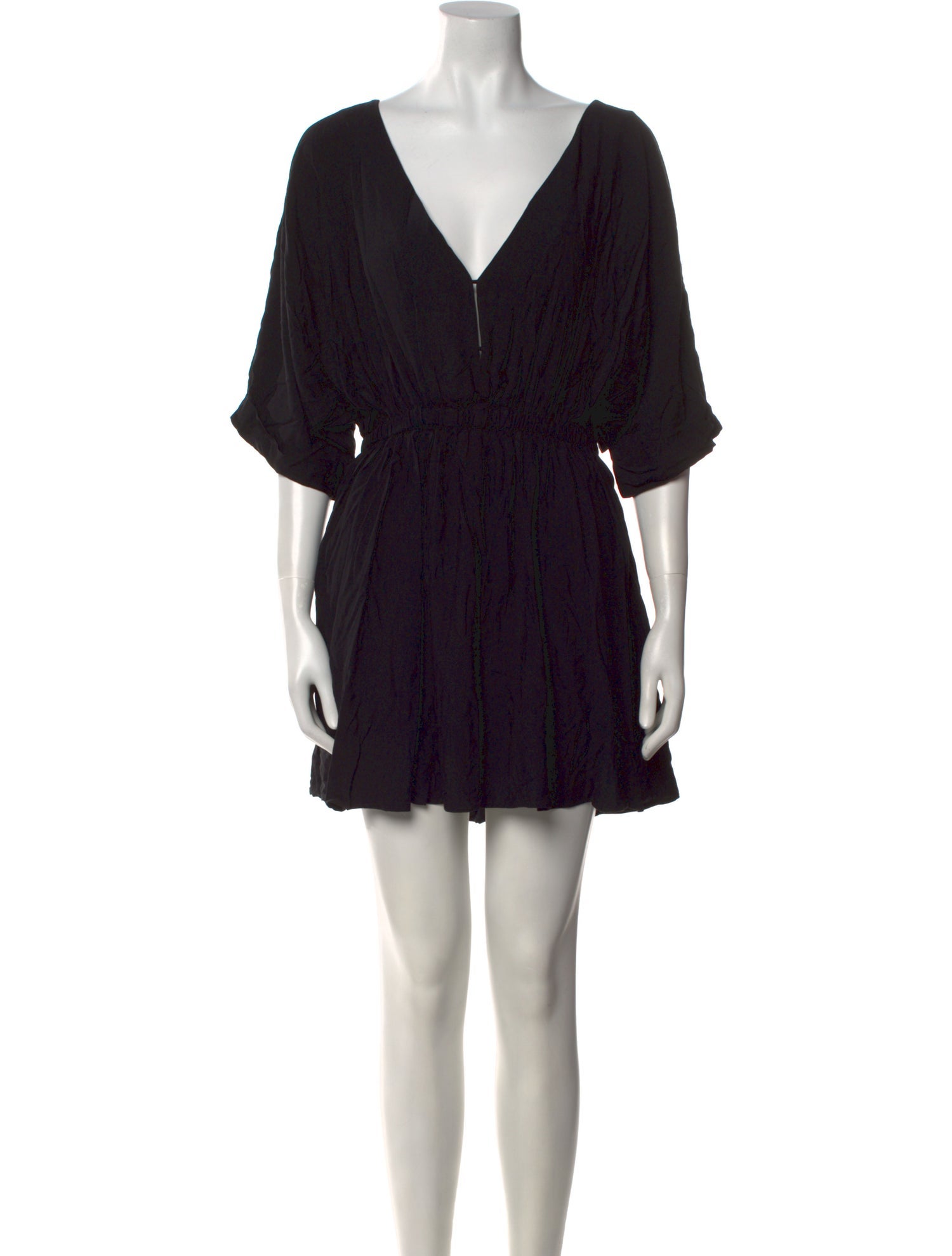 MIKUTA V-Neck Mini Dress