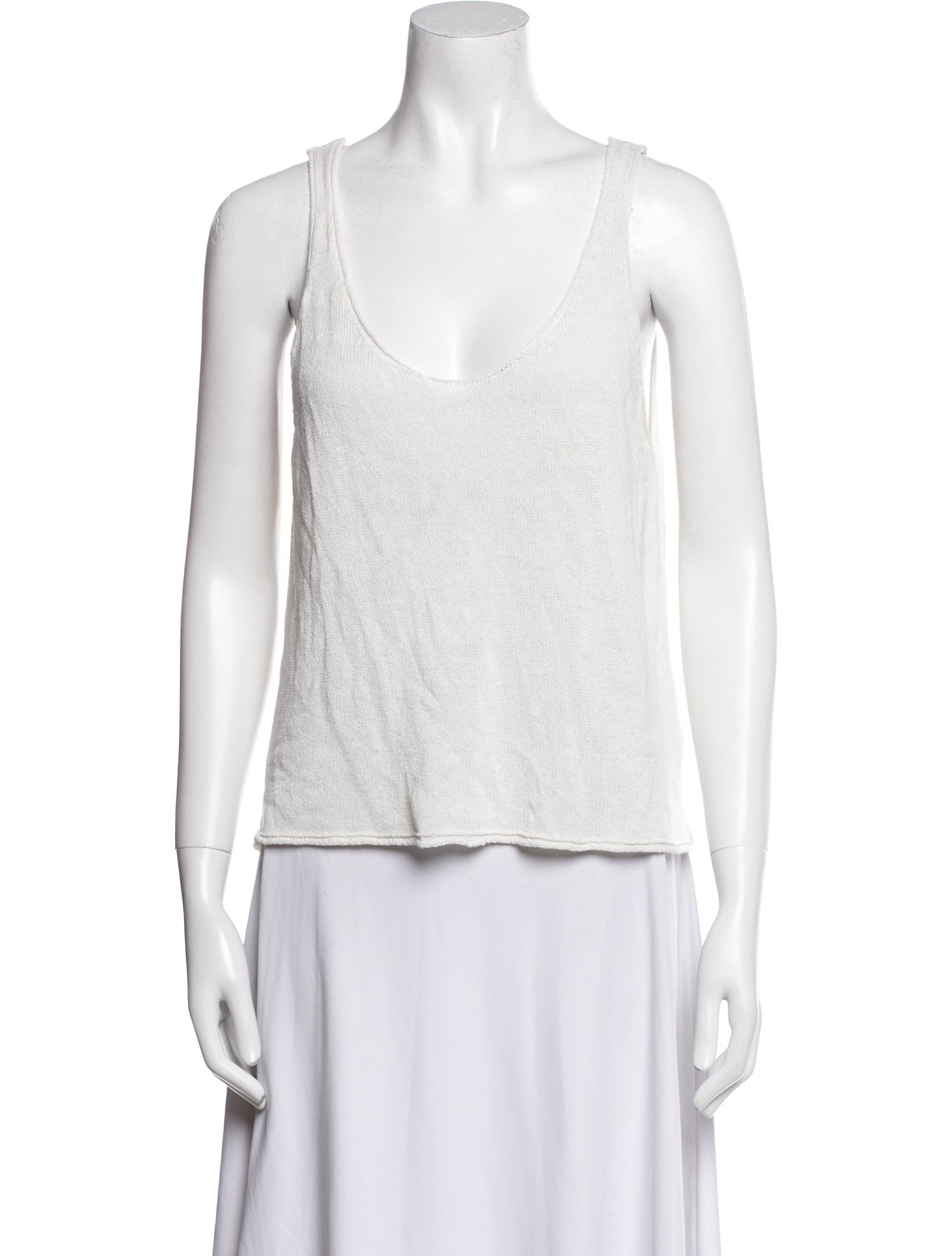 MIKUTA Scoop Neck Sleeveless Top