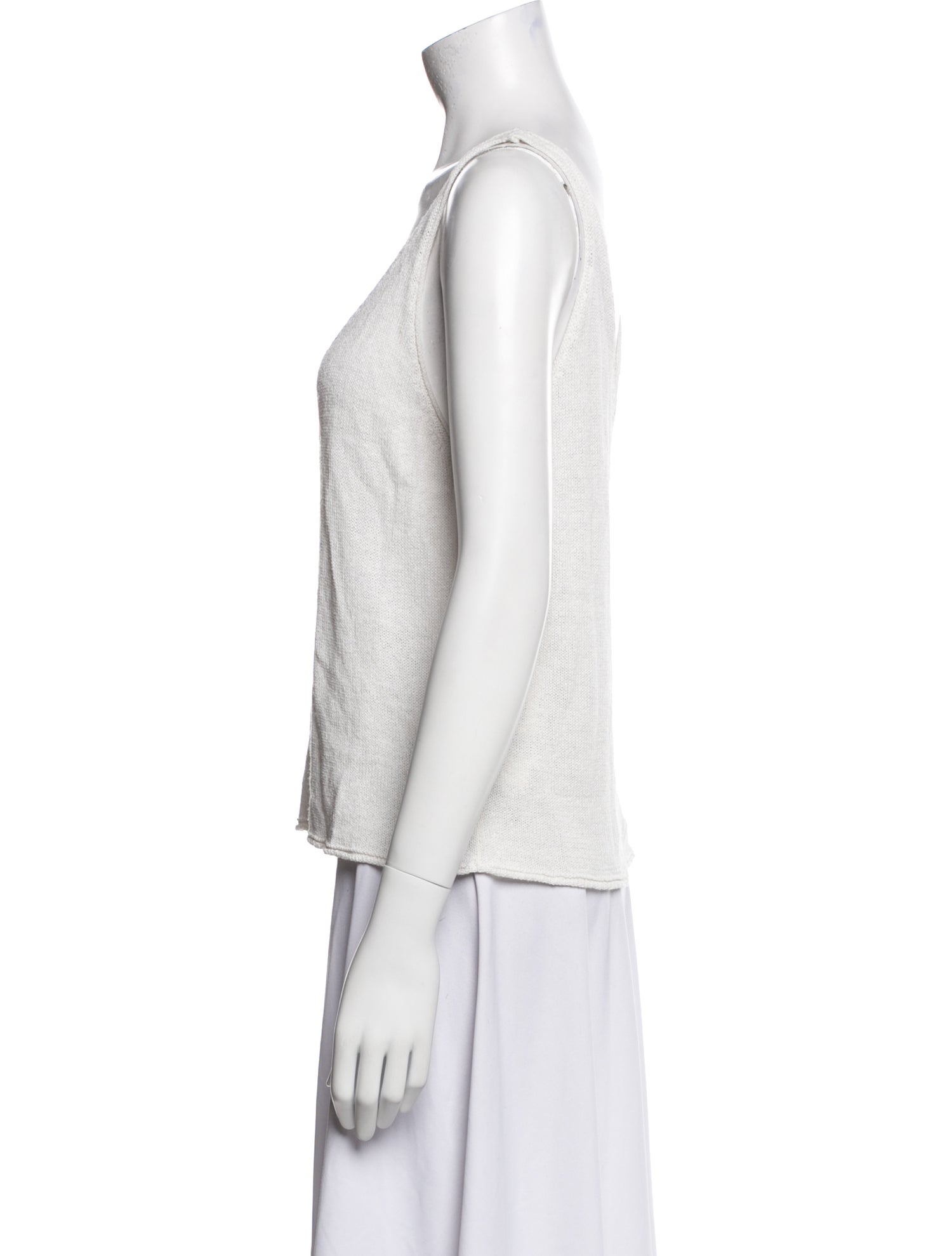 MIKUTA Scoop Neck Sleeveless Top