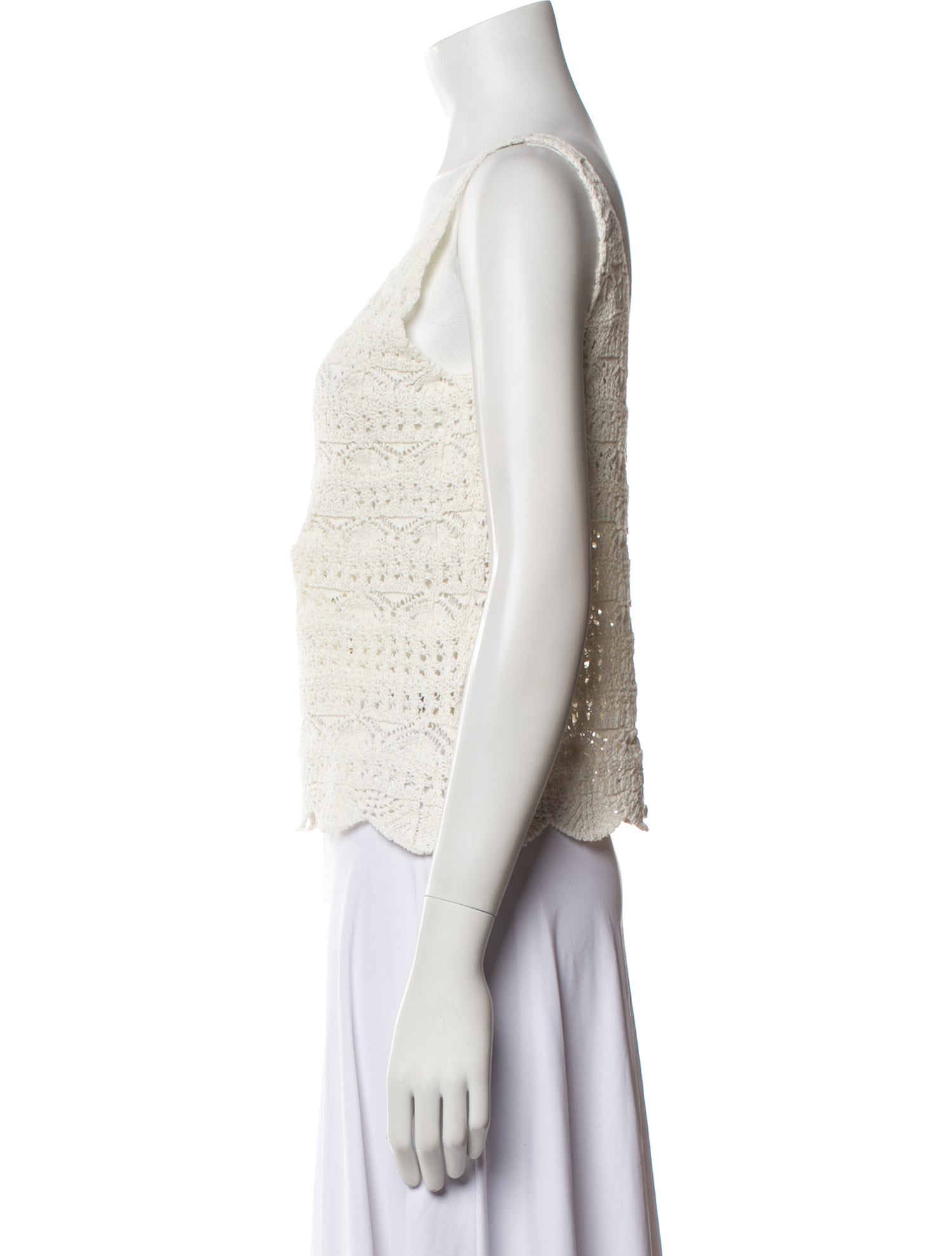 MIKUTA V-Neck Sleeveless Crop Top