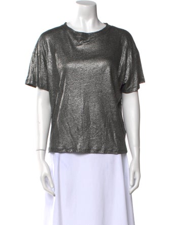 MIKUTA Linen Crew Neck T-Shirt