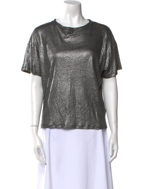 MIKUTA Linen Crew Neck T-Shirt