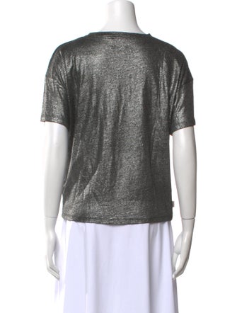 MIKUTA Linen Crew Neck T-Shirt