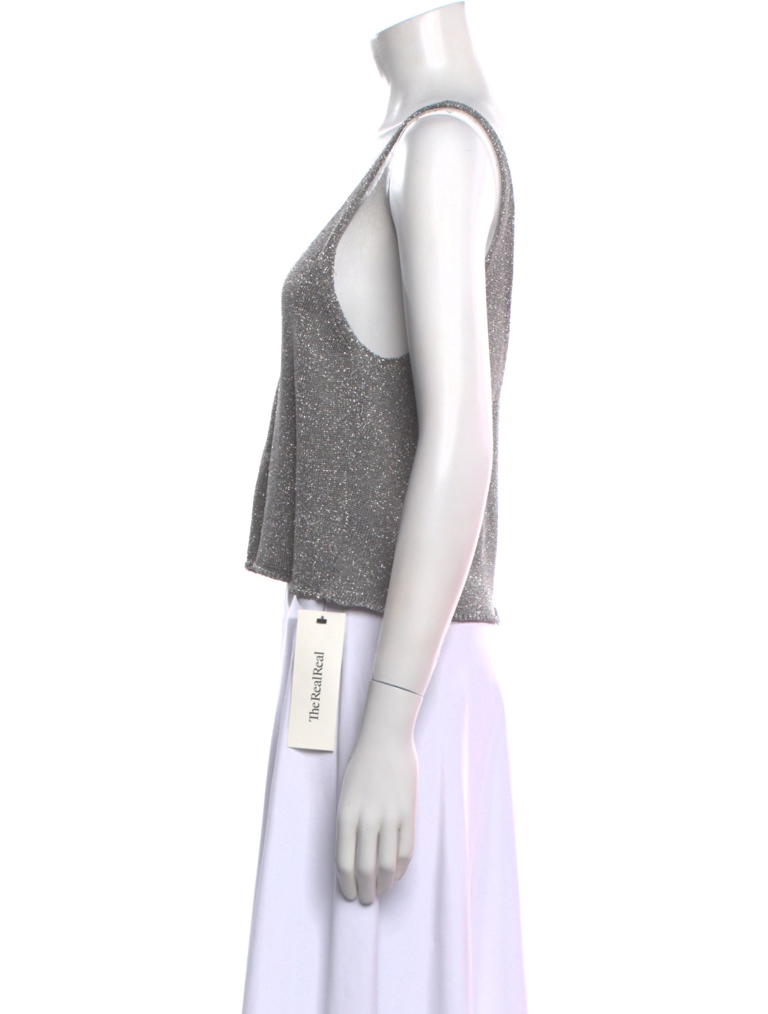 MIKUTA V-Neck Sleeveless Crop Top