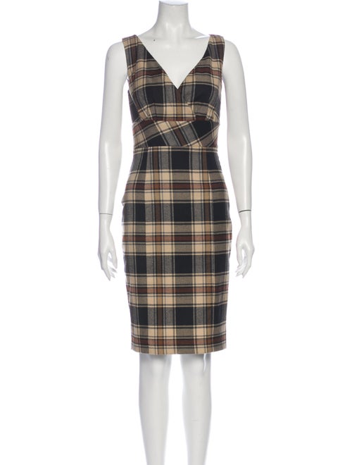 Moschino Jeans Wool Knee-Length Dress Wool