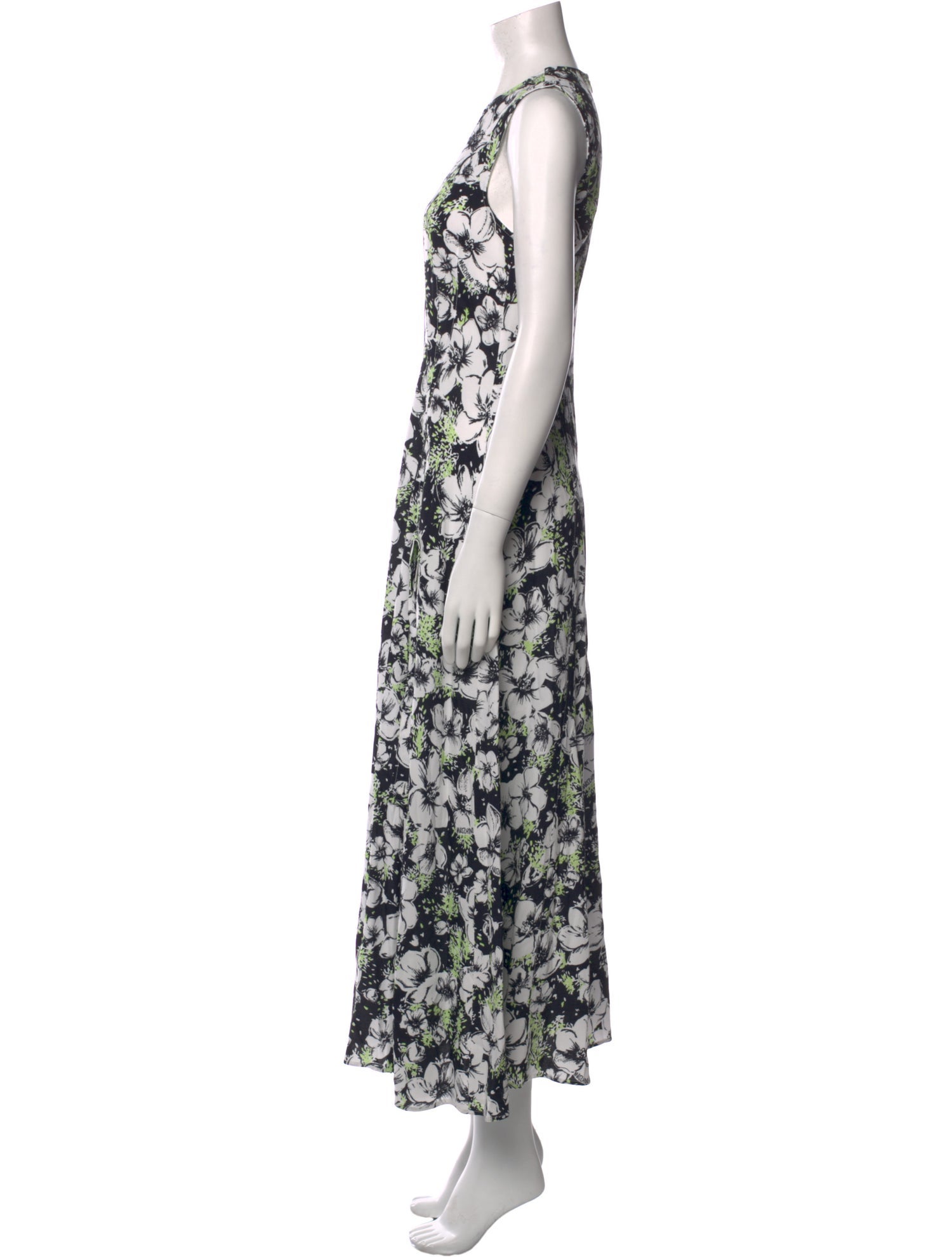 Moschino Jeans Floral Print Long Dress