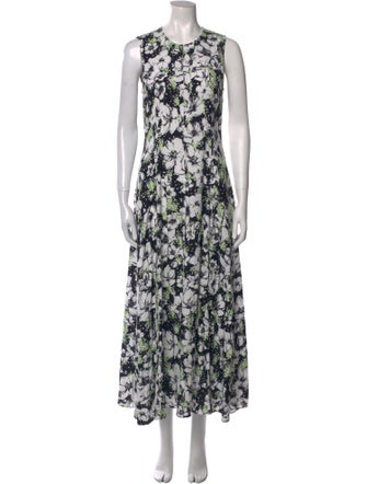Moschino Jeans Floral Print Long Dress