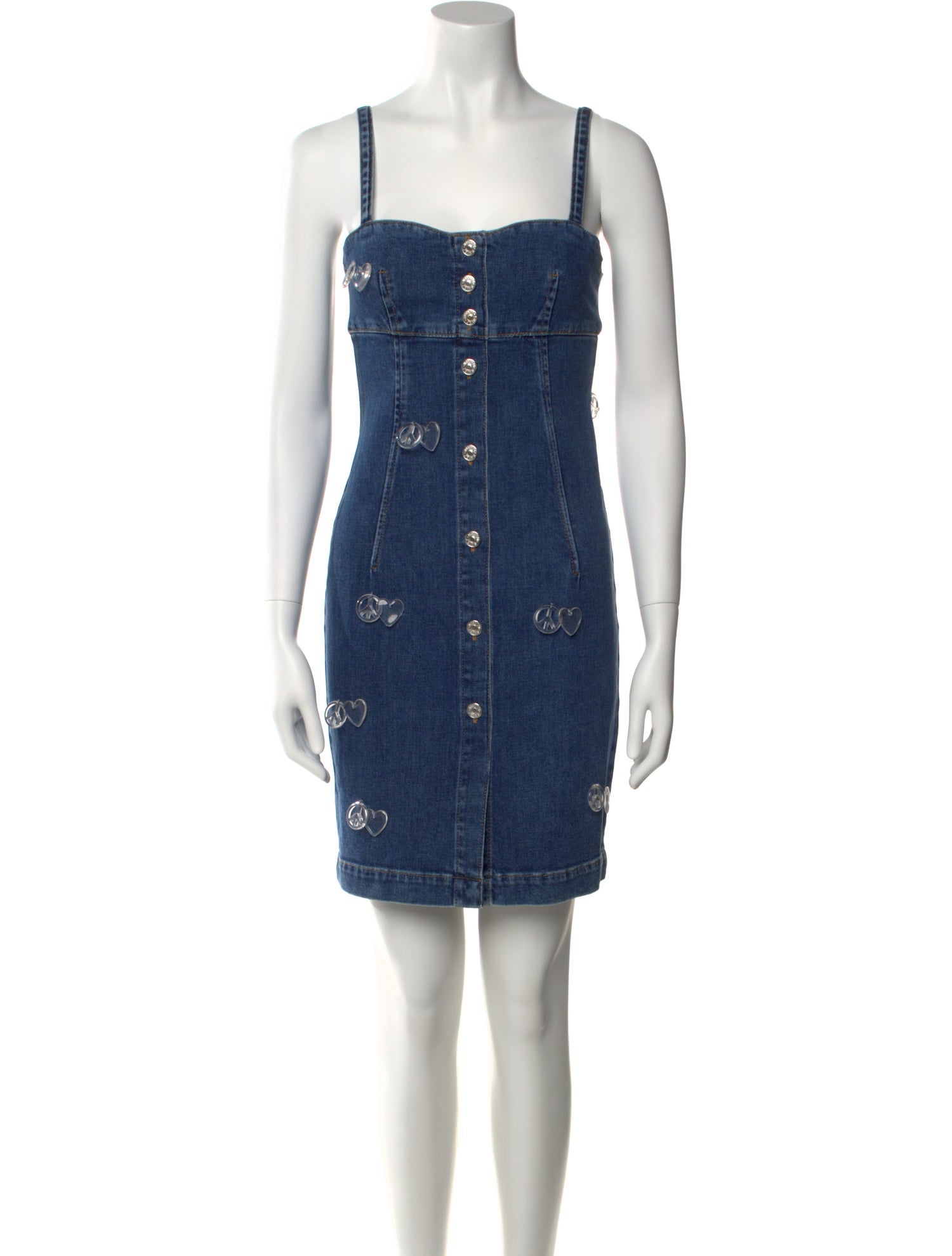 Moschino Jeans Square Neckline Mini Dress w/ Tags