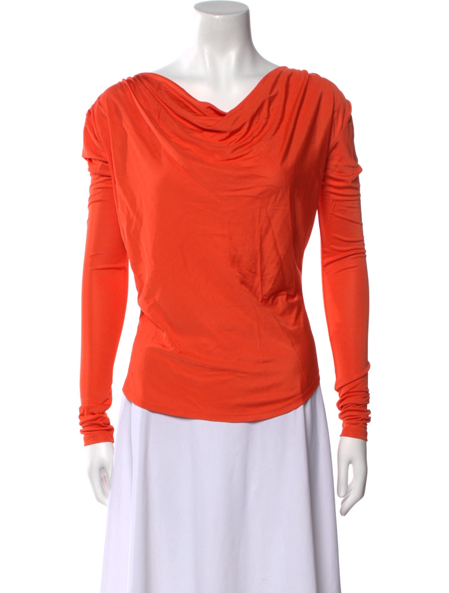 Moschino Jeans Cowl Neck Long Sleeve Top