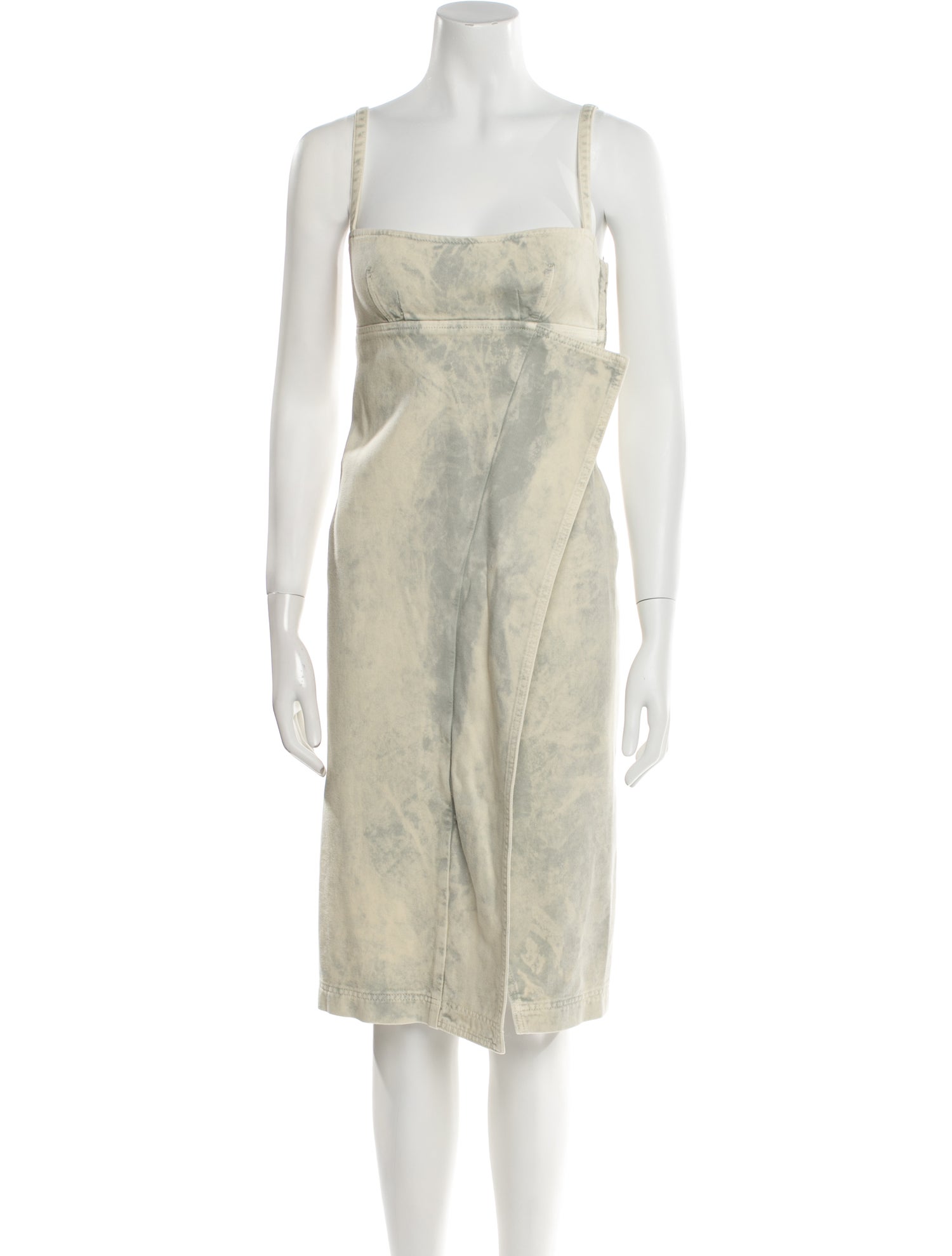 Moschino Jeans Square Neckline Knee-Length Dress