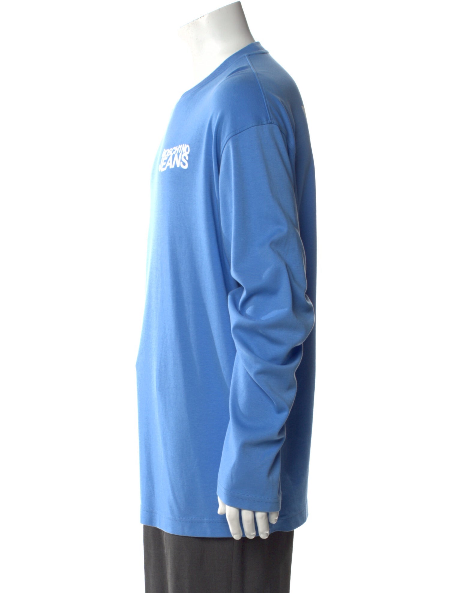 Moschino Jeans Graphic Print Crew Neck Henley