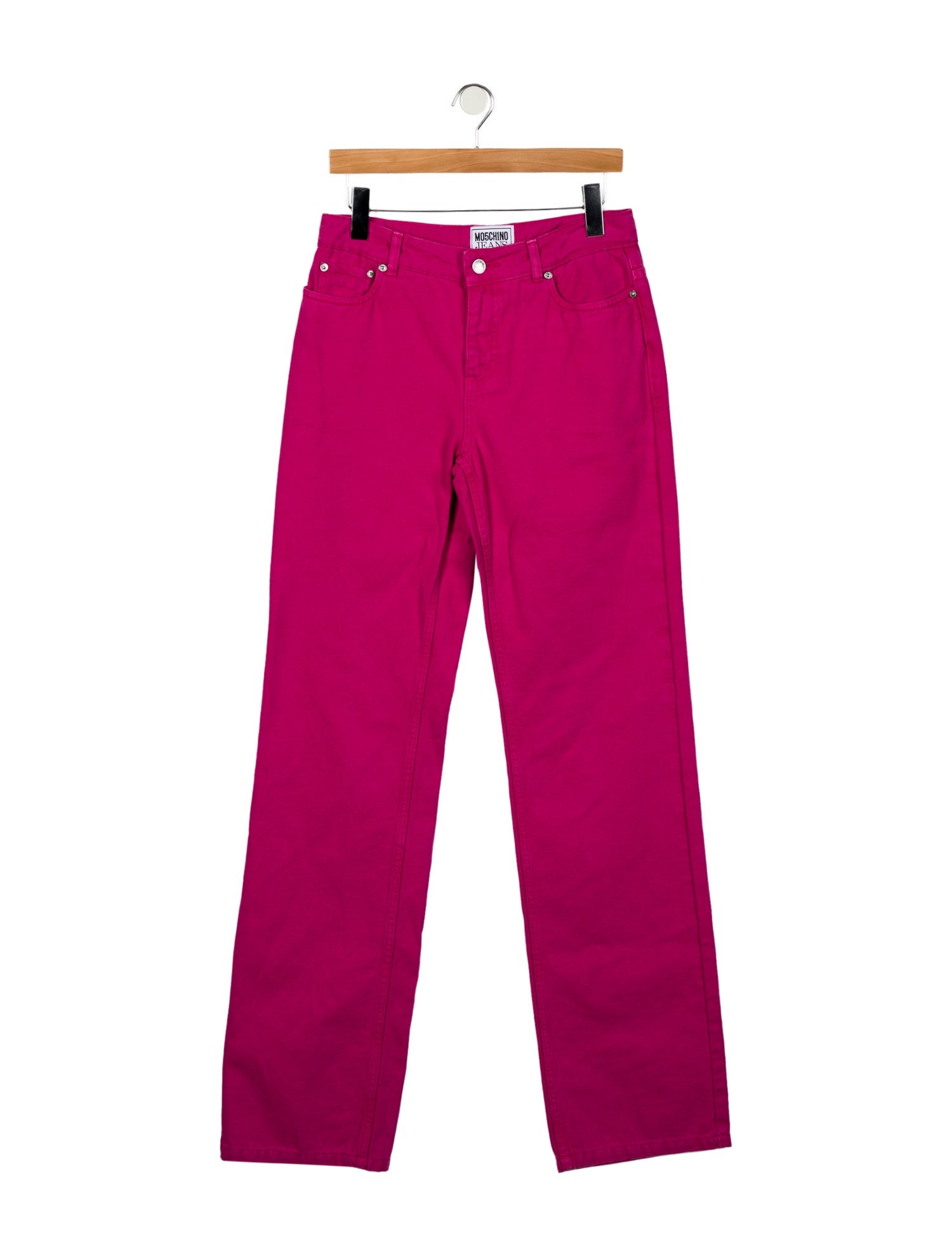 Moschino Jeans Mid-Rise Wide Leg Jeans