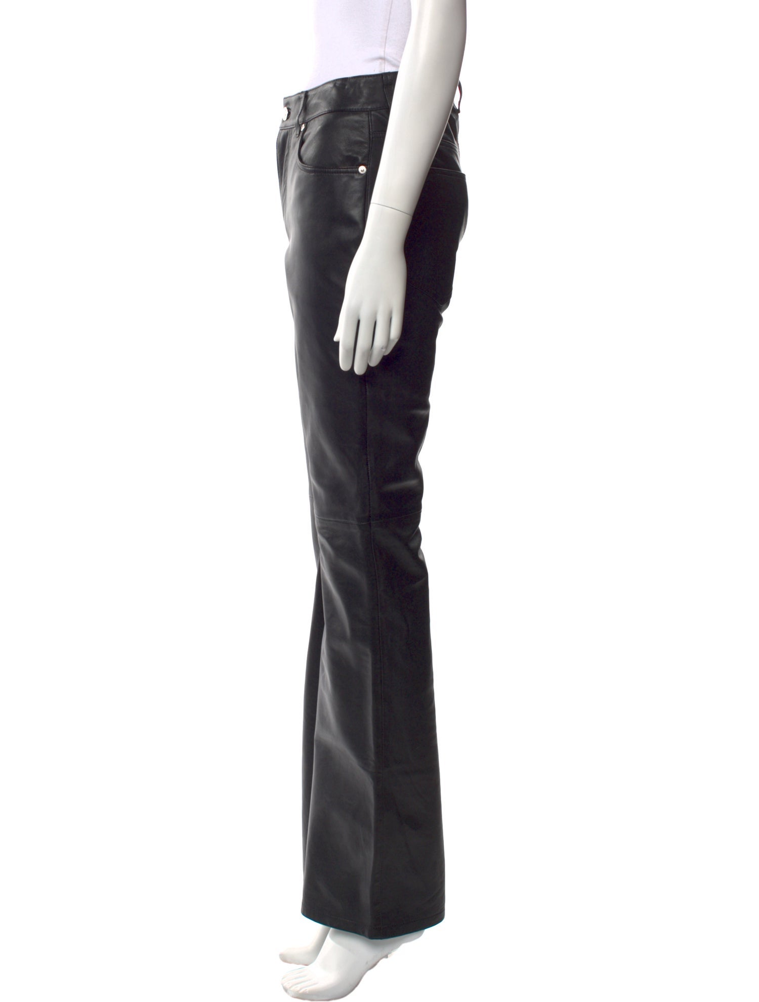 Moschino Jeans Leather Wide Leg Pants w/ Tags