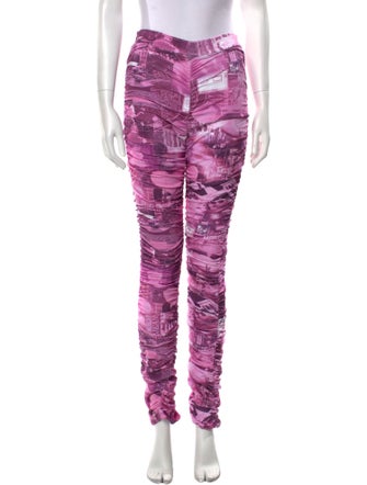 Moschino Jeans Tie-Dye Print Skinny Leg Pants