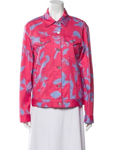 Moschino Jeans Jackets Printed Denim Jacket M