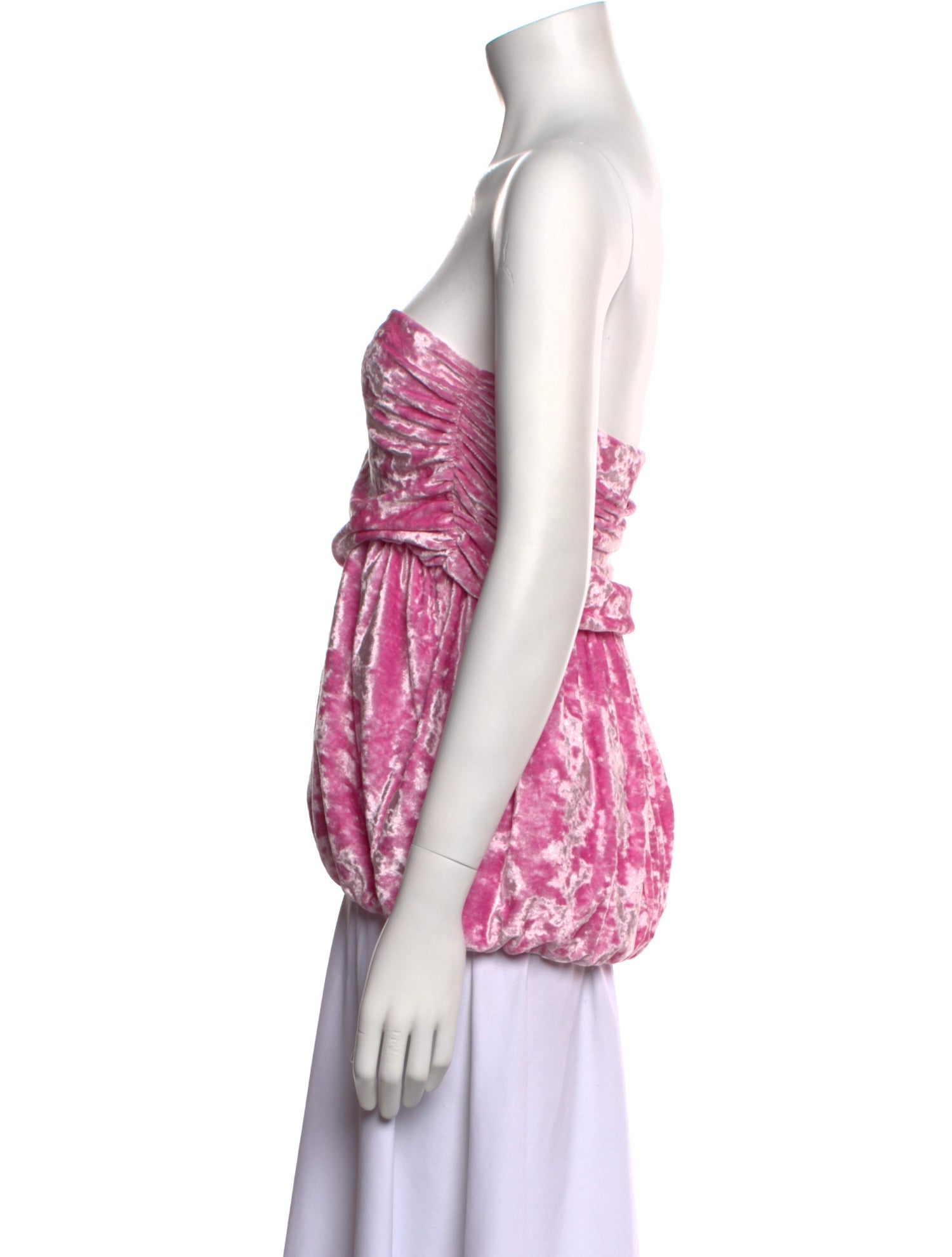 Moschino Jeans Printed Strapless Top