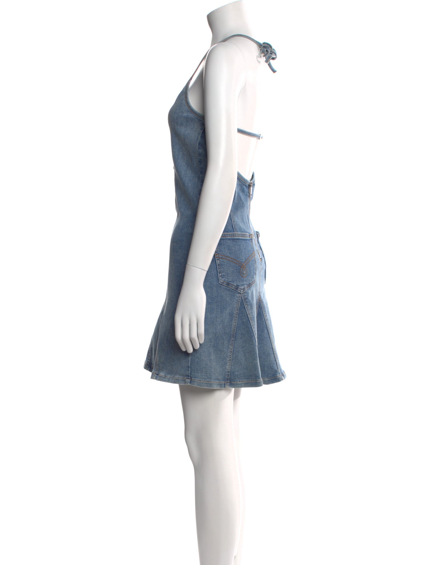 Moschino Jeans Scoop Neck Mini Dress