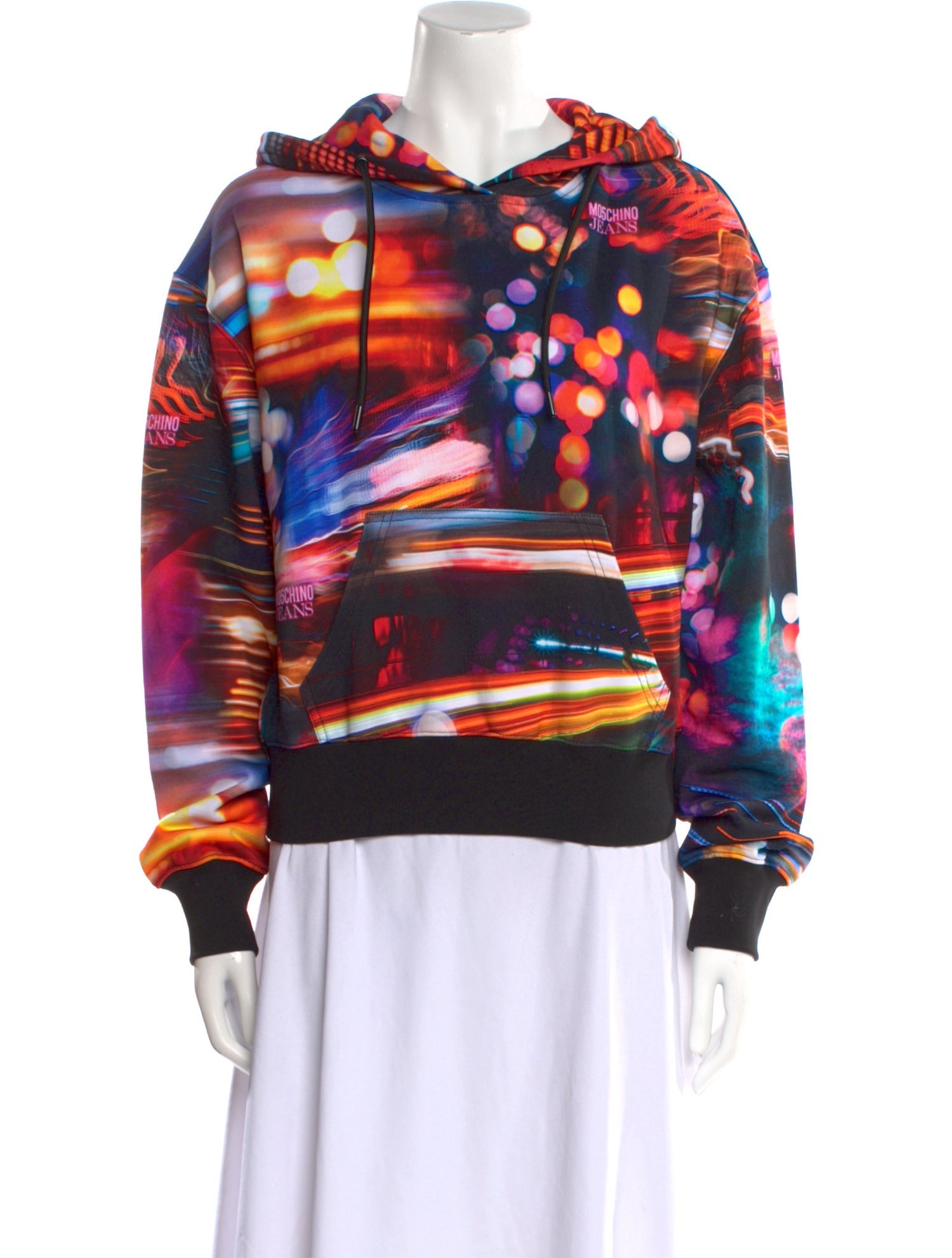 Moschino Jeans Printed Crew Neck Sweatshirt