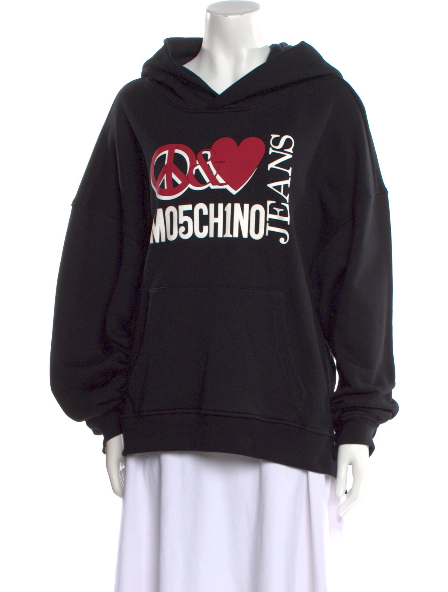 Moschino Jeans Graphic Print Crew Neck Sweatshirt