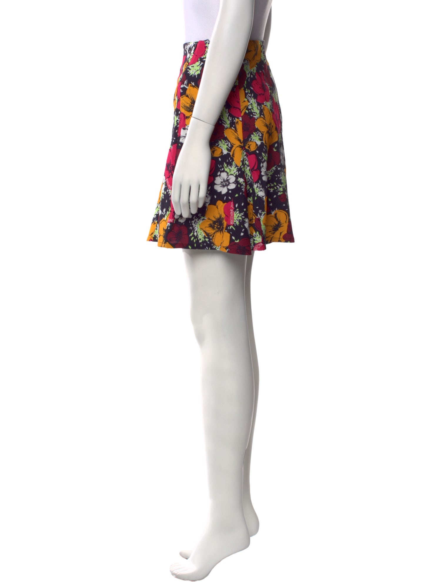 Moschino Jeans Floral Print Mini Skirt