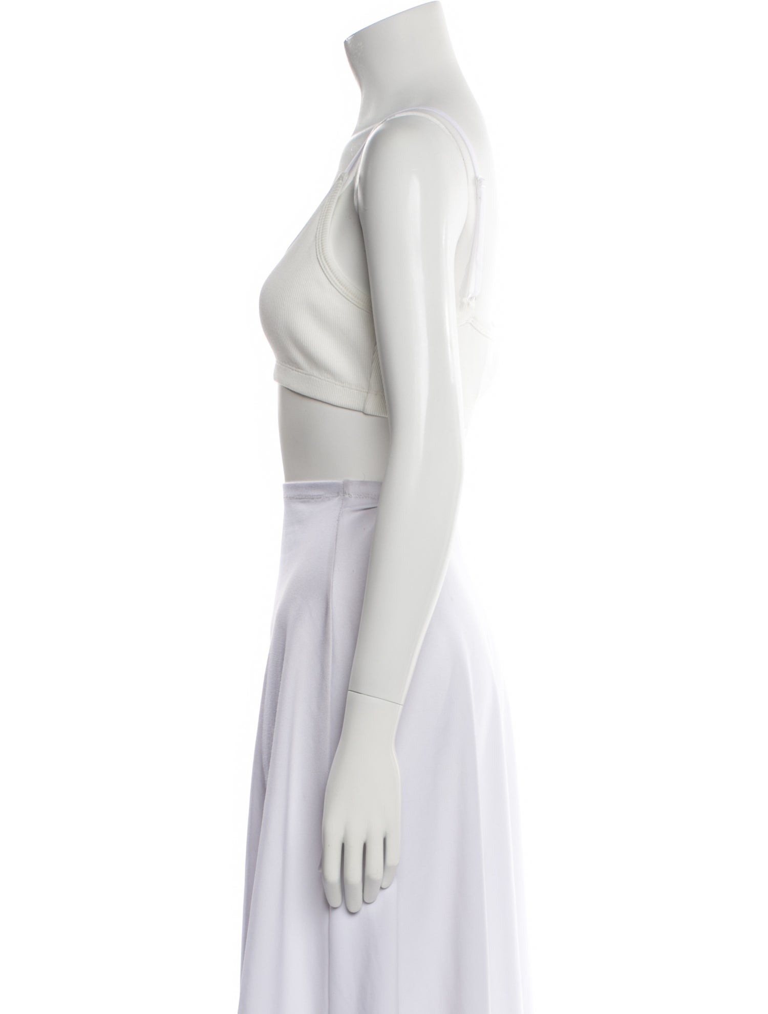 Moschino Jeans Graphic Print Scoop Neck Crop Top