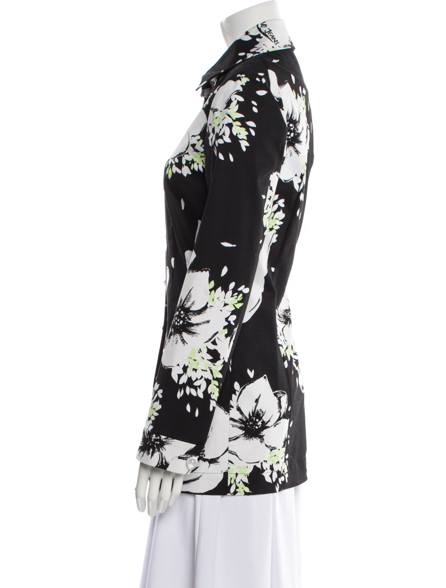 Moschino Jeans Floral Print Long Sleeve Top