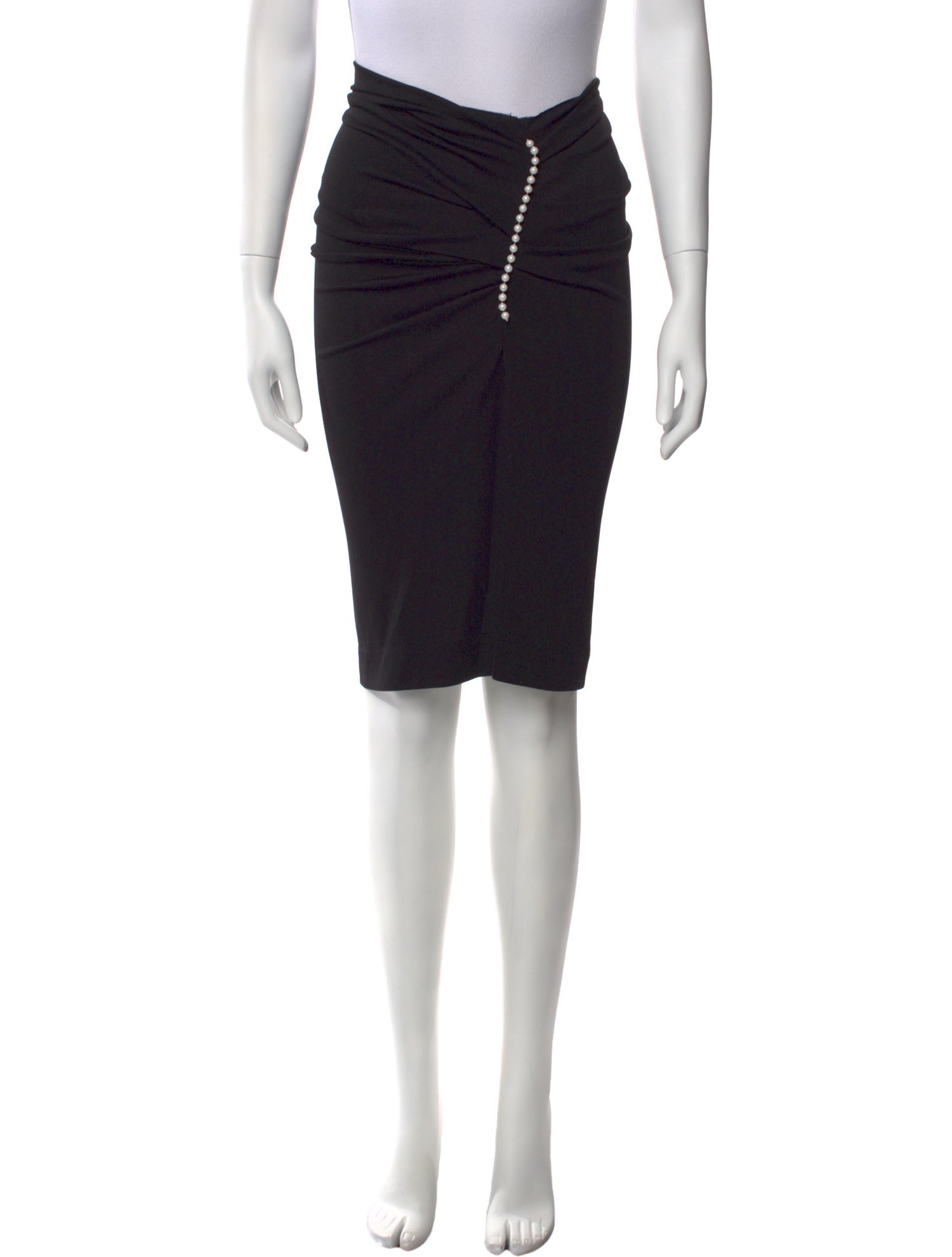 Moschino Jeans Beaded Accents Knee-Length Skirt