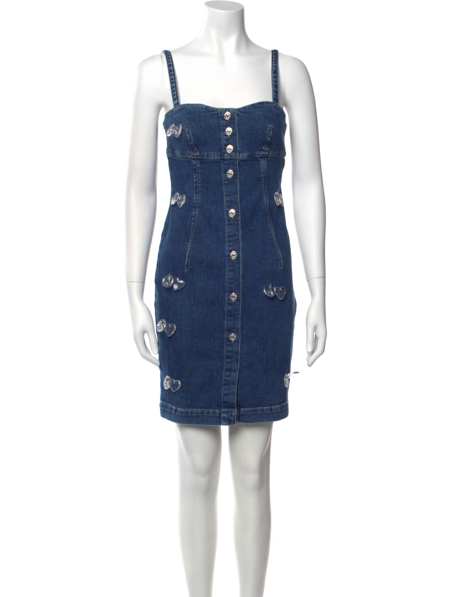 Moschino Jeans Square Neckline Mini Dress w/ Tags