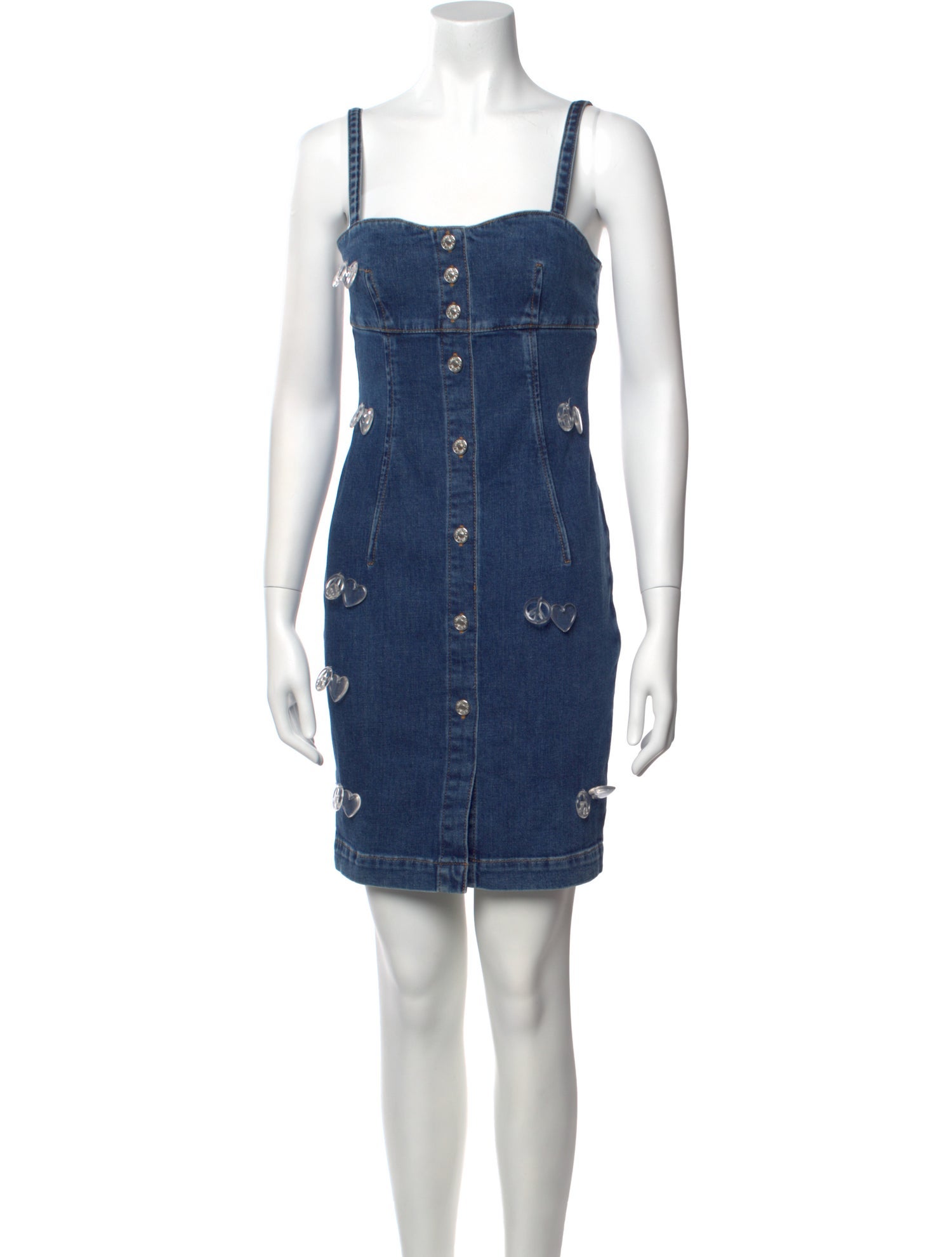 Moschino Jeans Square Neckline Mini Dress w/ Tags