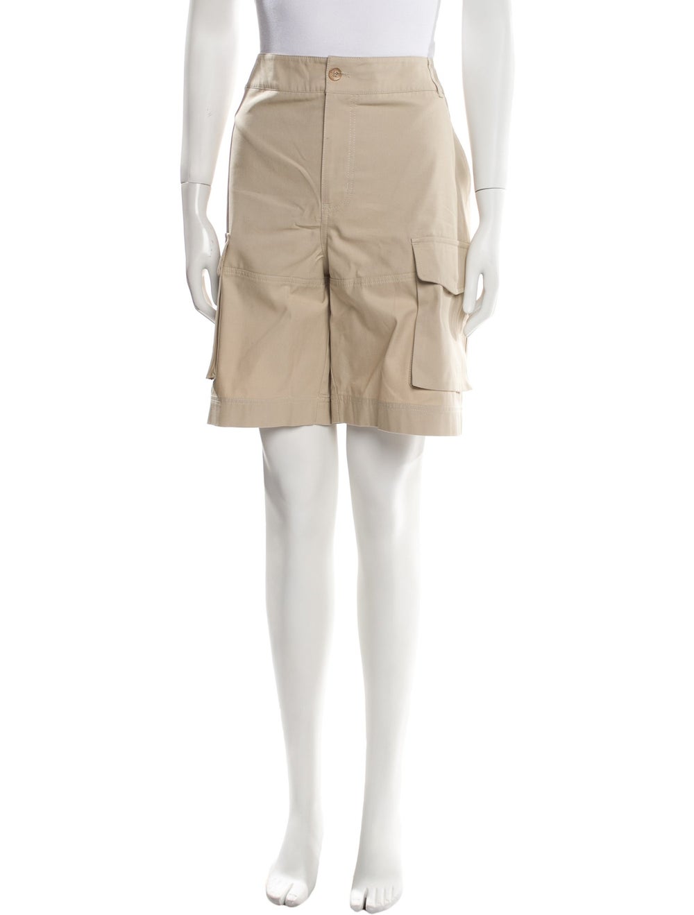 Moschino Jeans Shorts Neutrals High-Rise Chain-Link Accents
