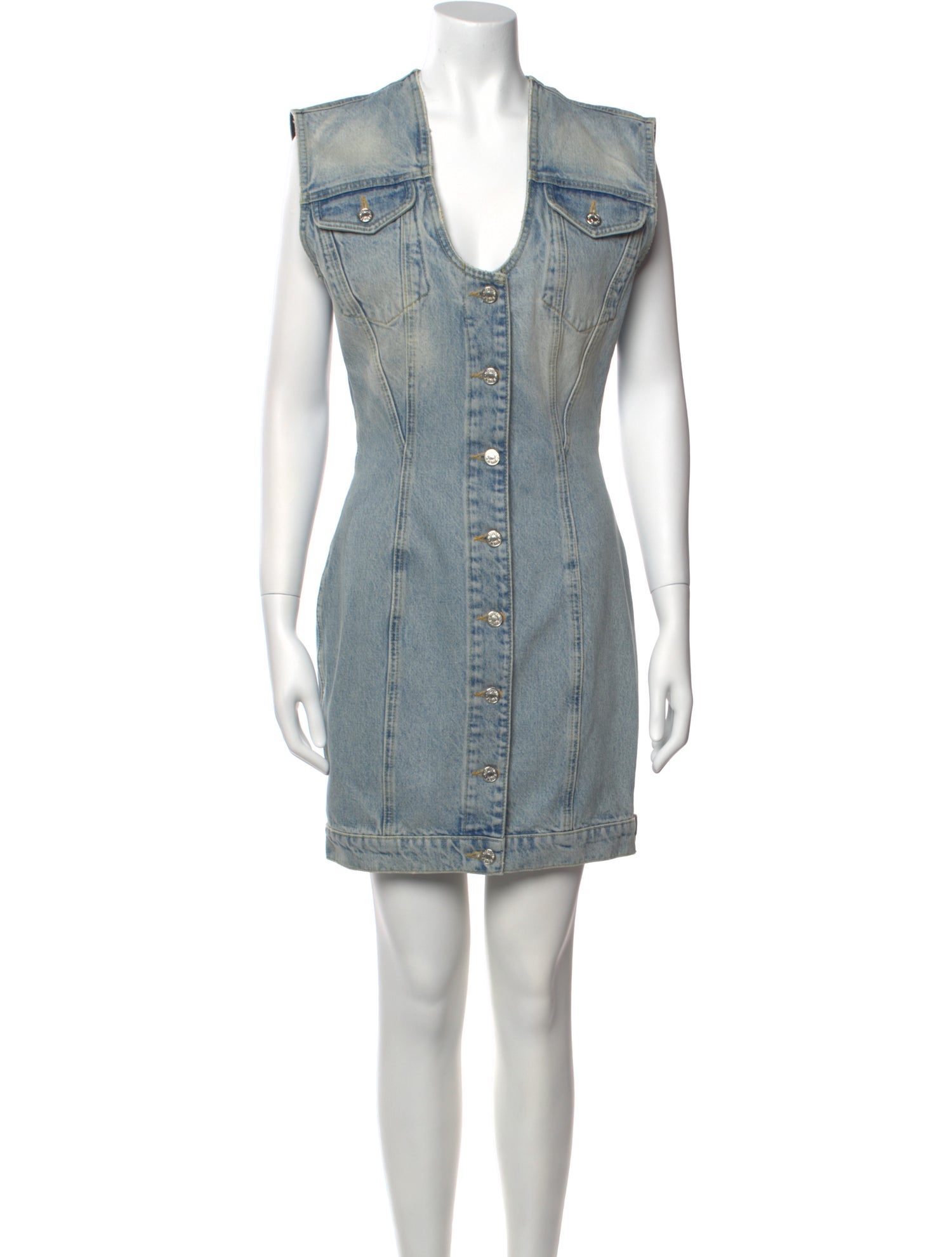 Moschino Jeans V-Neck Mini Dress