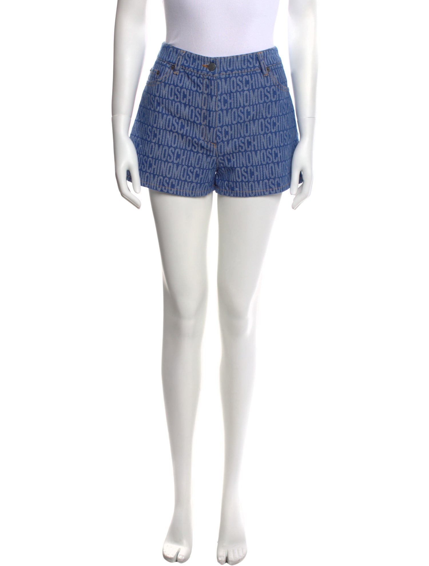 Moschino Couture Printed Mini Shorts w/ Tags