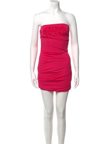 Moschino Jeans Dresses Strapless Mini Dress M