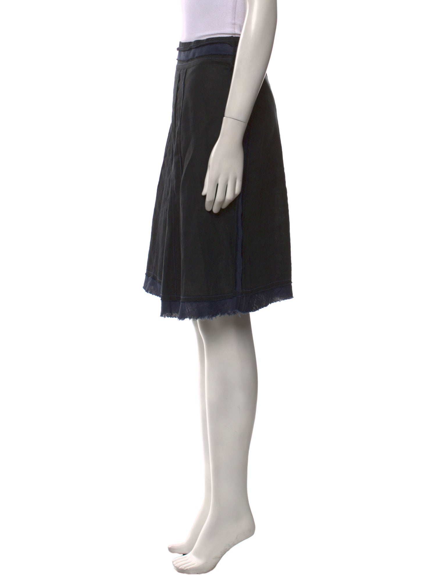 Moschino Jeans Linen Knee-Length Skirt