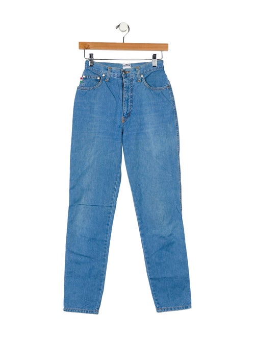 Moschino Jeans High-Rise Straight Leg Jeans